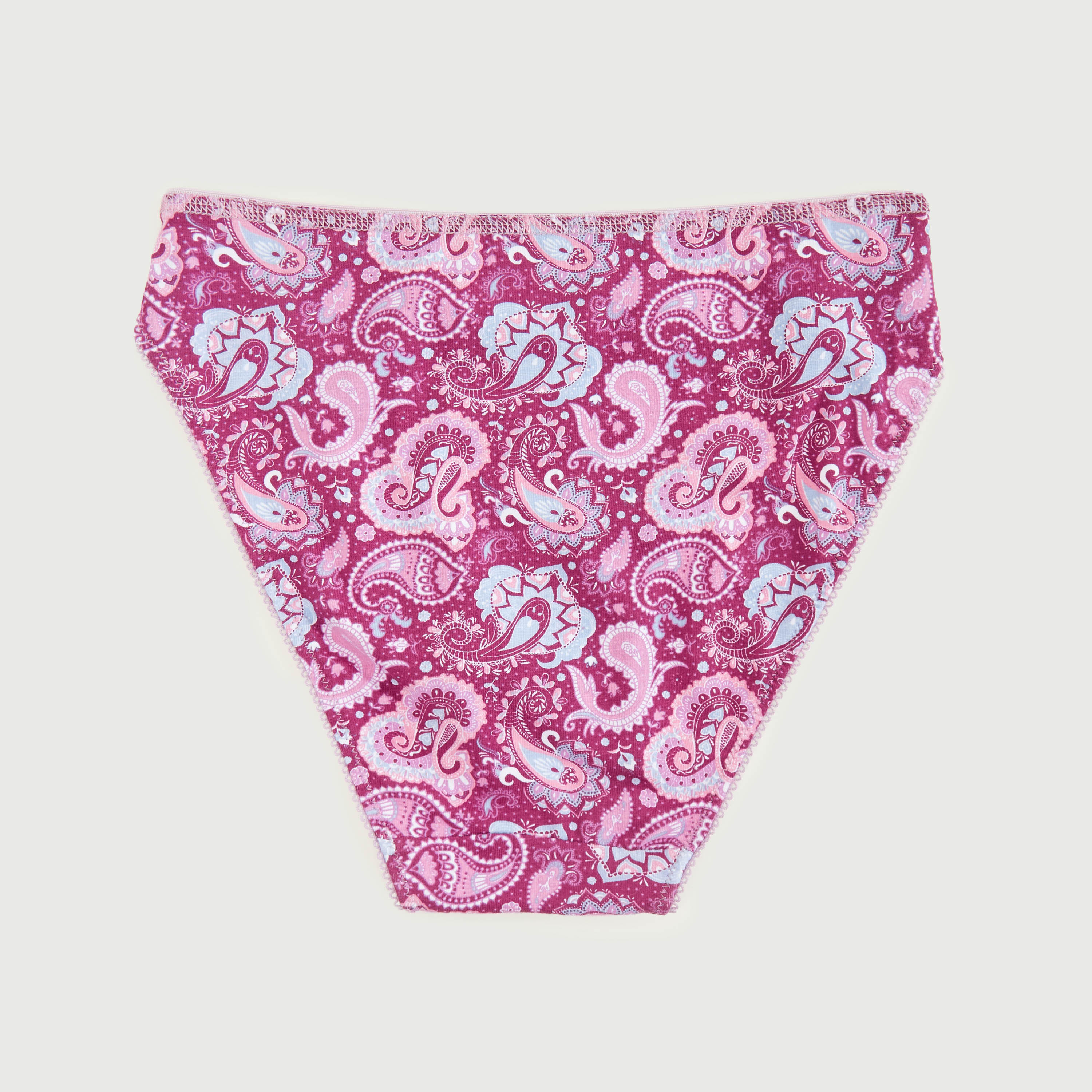 طقم شورتات هيبستر داخليّة مضادة للبكتريا بطبعات وزينة فيونكة - 5 قطع-women-clothing-lingerie-panties-image-4