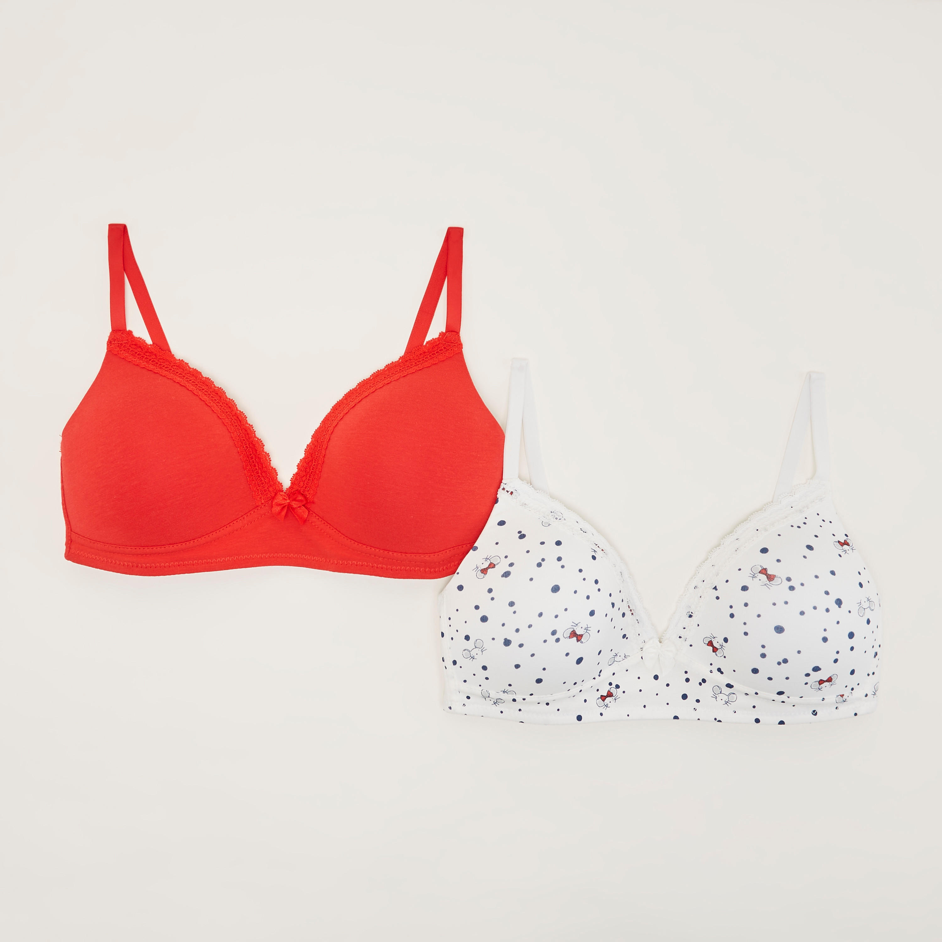 Set of 2 - Assorted T-shirt Bra with Hook and Eye Closure-women-clothing-lingerie-bras-image-1