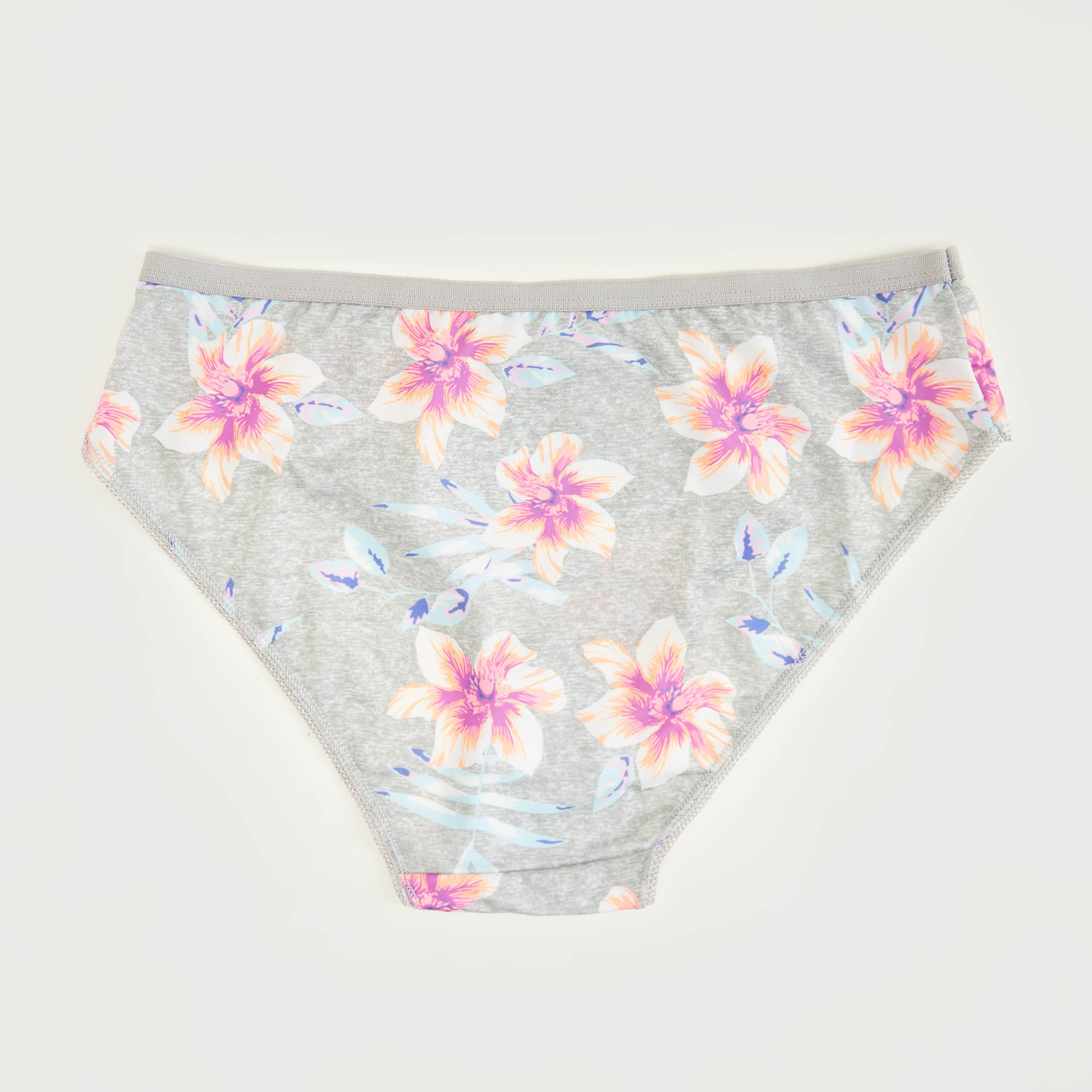 سروال داخلي بوي شورت بخصر مطّاطي وطبعات أزهار-women-clothing-lingerie-panties-image-3