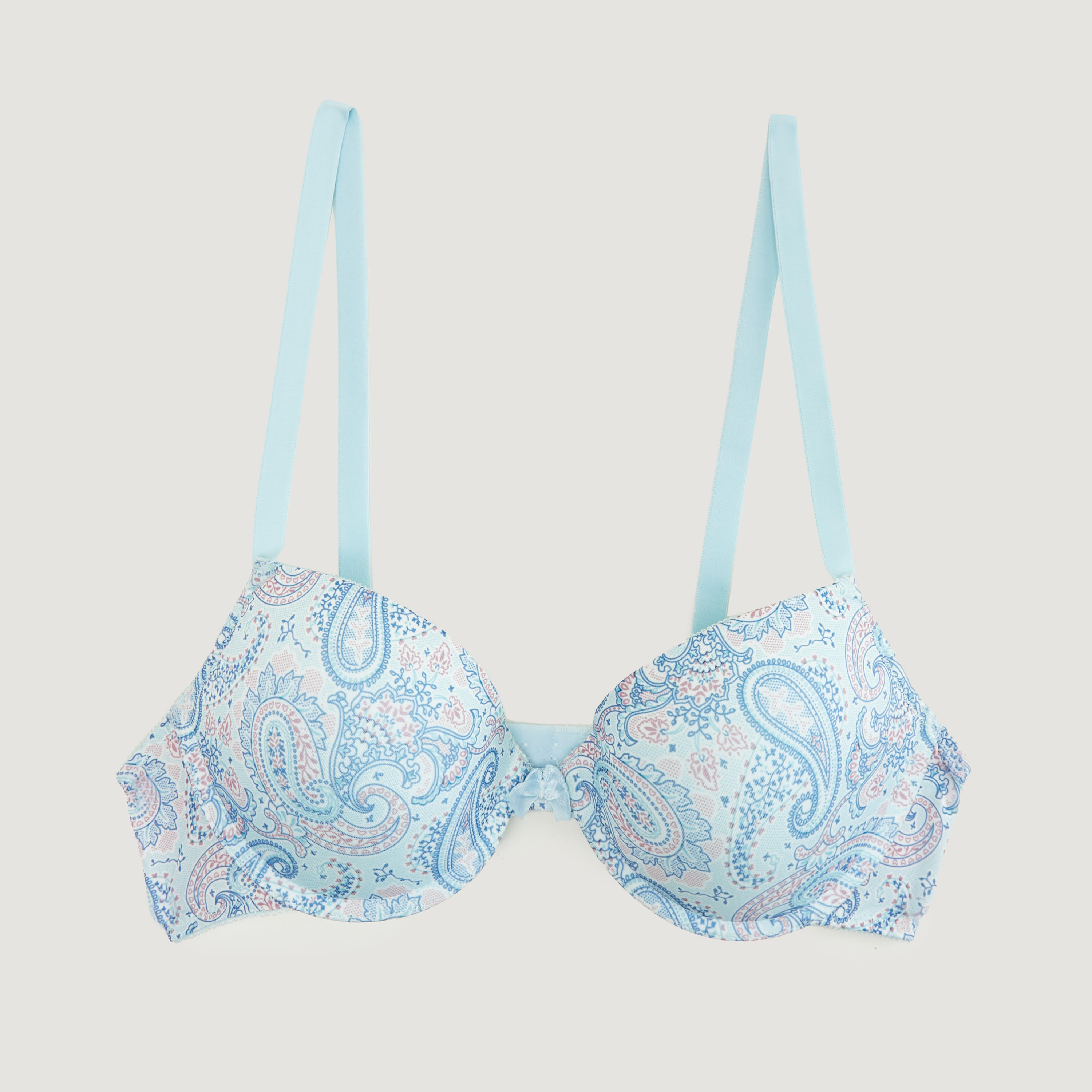 صدرية بلانج مبطّنة بطبعات بيزلي وحمّالات قابلة للتعديل-women-clothing-lingerie-bras-image-1
