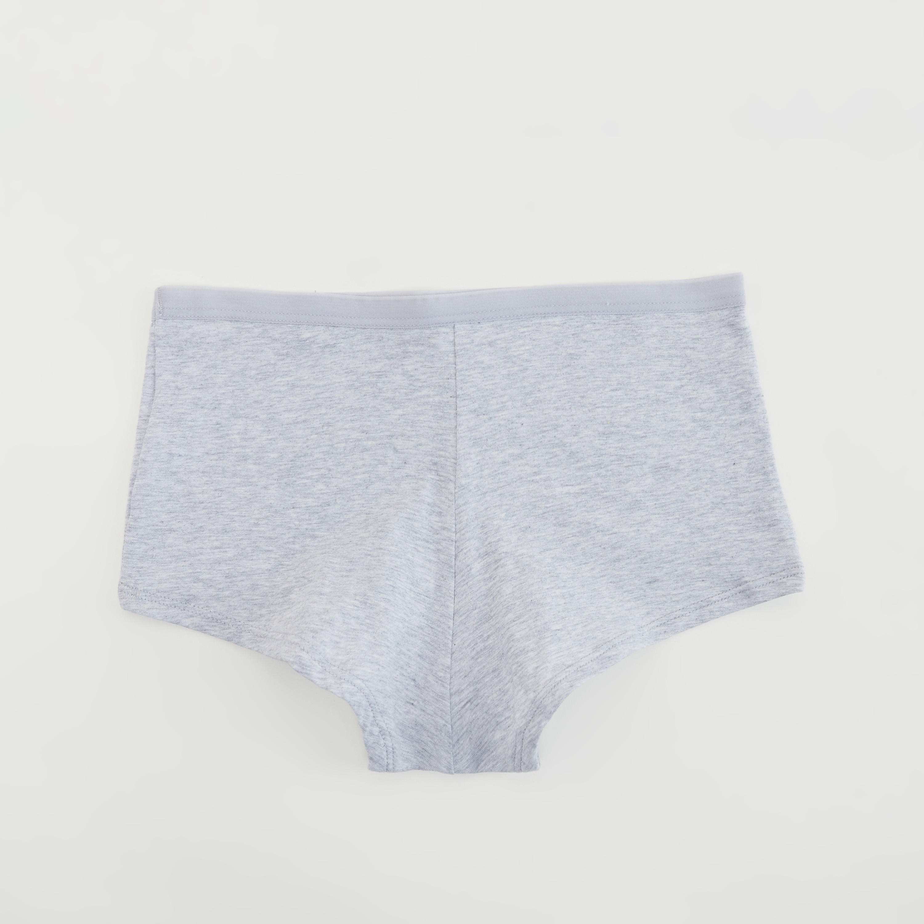 Set of 5 - Solid Boyshort Briefs with Elasticated Waist-women-clothing-lingerie-panties-image-4