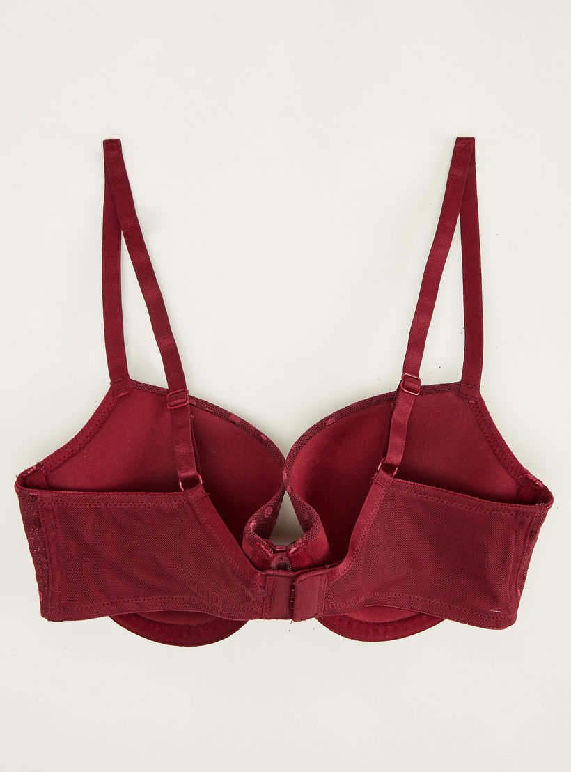 صدريّة بلانج مبطّنة منقّطة مع خطّاف وحلقة إغلاق - طقم من قطعتين-women-clothing-lingerie-bras-image-6