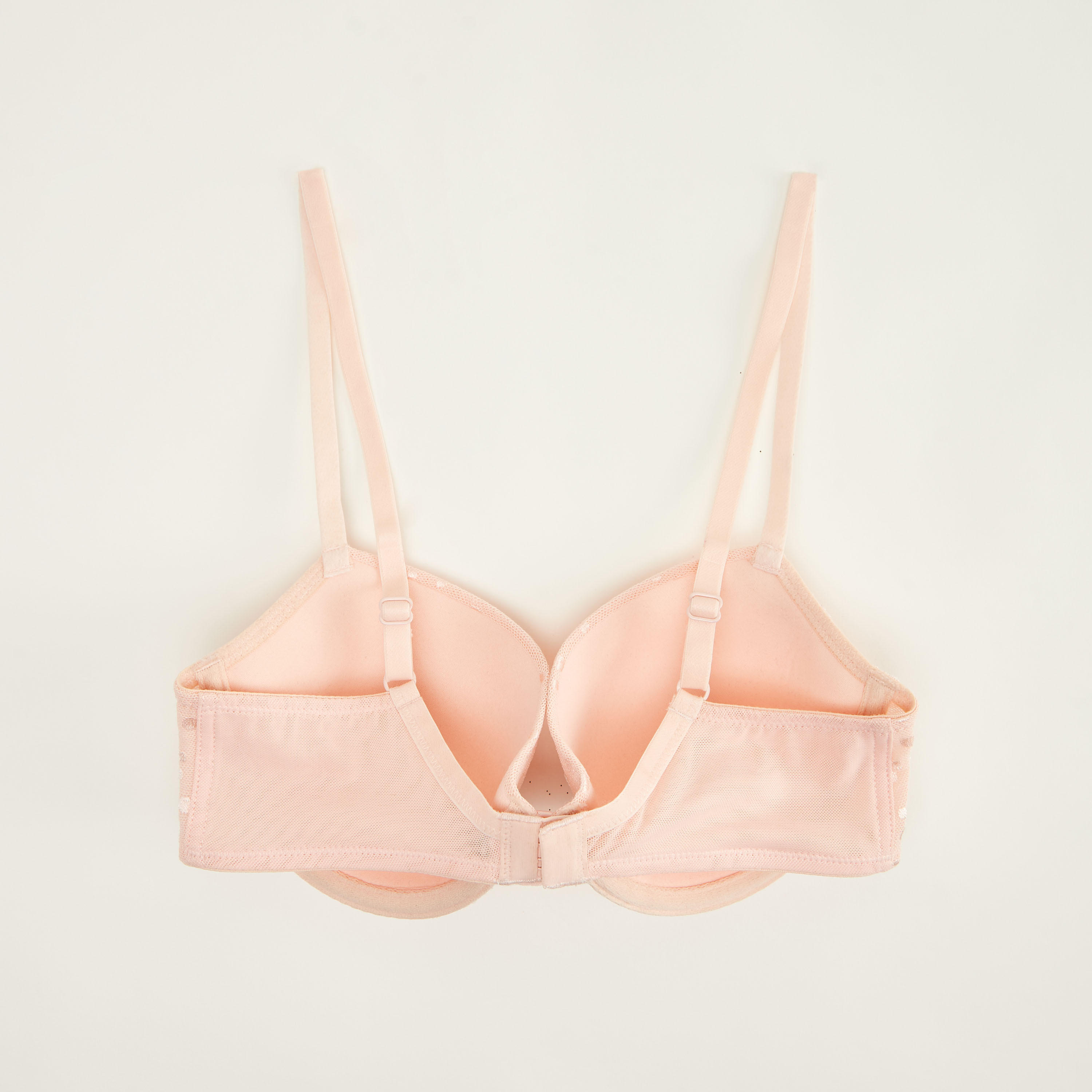 صدريّة بلانج مبطّنة منقّطة مع خطّاف وحلقة إغلاق - طقم من قطعتين-women-clothing-lingerie-bras-image-2