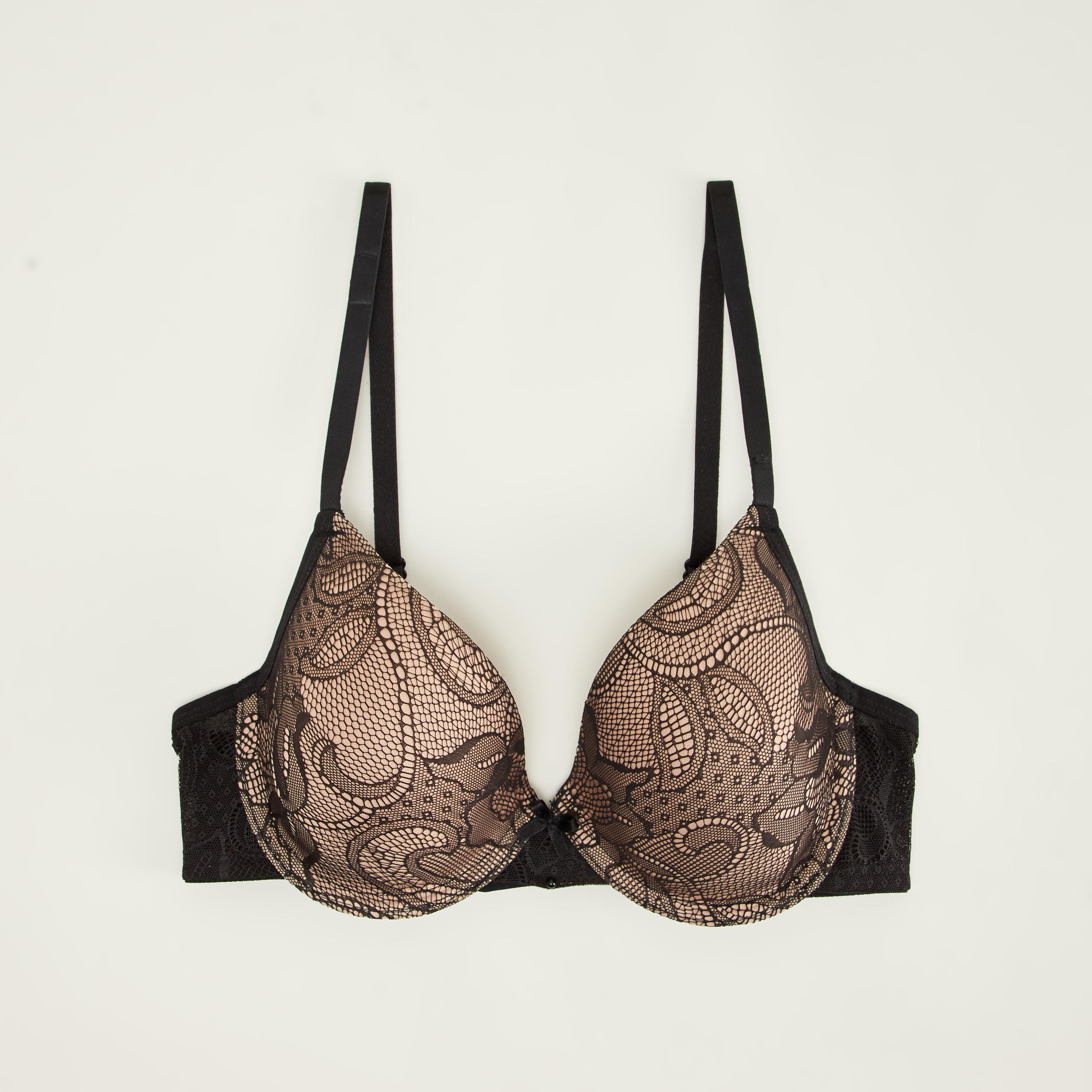 صدريّة بلانج مبطّنة بتفاصيل دانتيل - طقم من قطعتين-women-clothing-lingerie-bras-image-2