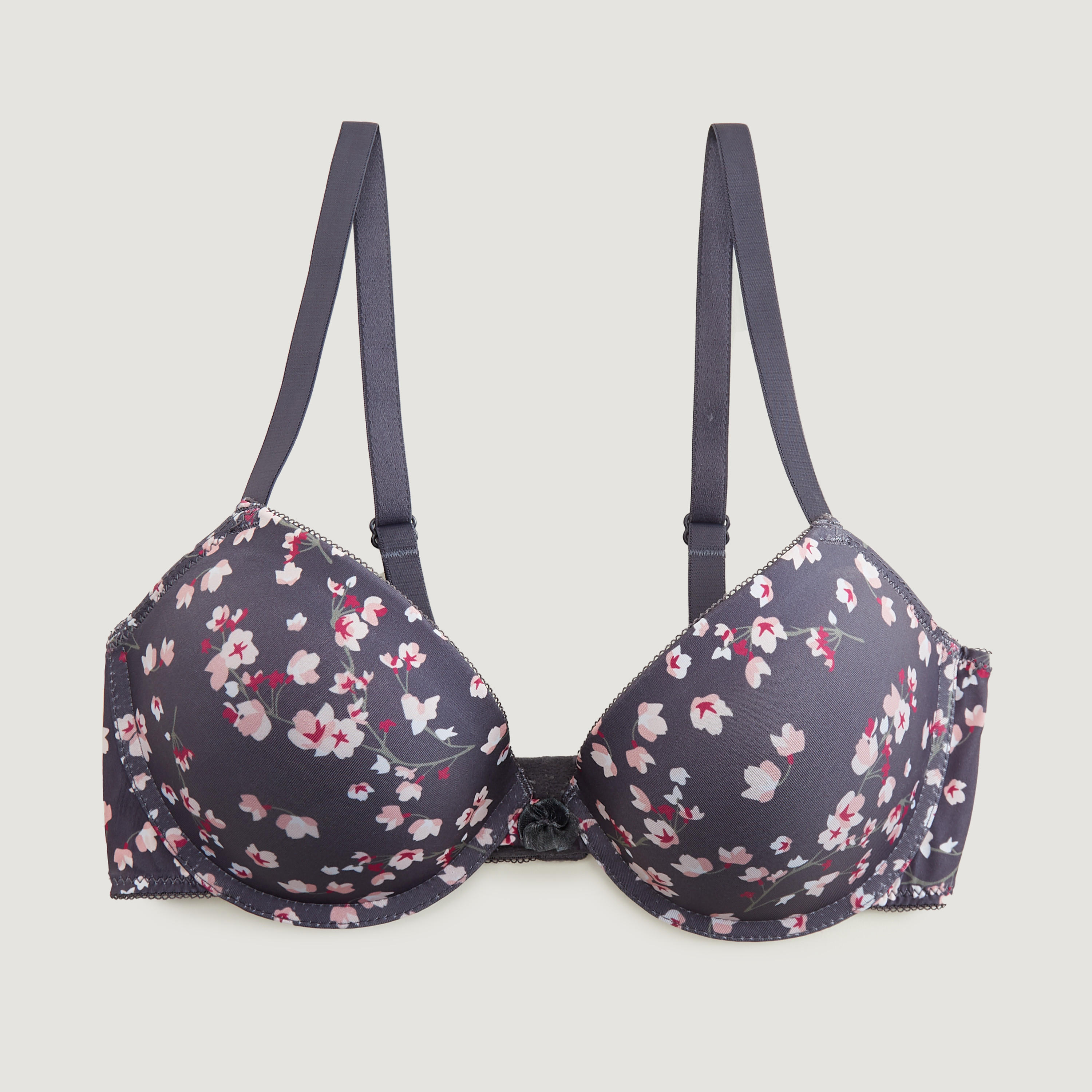 صدرية بلانج مبطّنة بطبعات زهريّة وحمّالات قابلة للتعديل-women-clothing-lingerie-bras-image-1