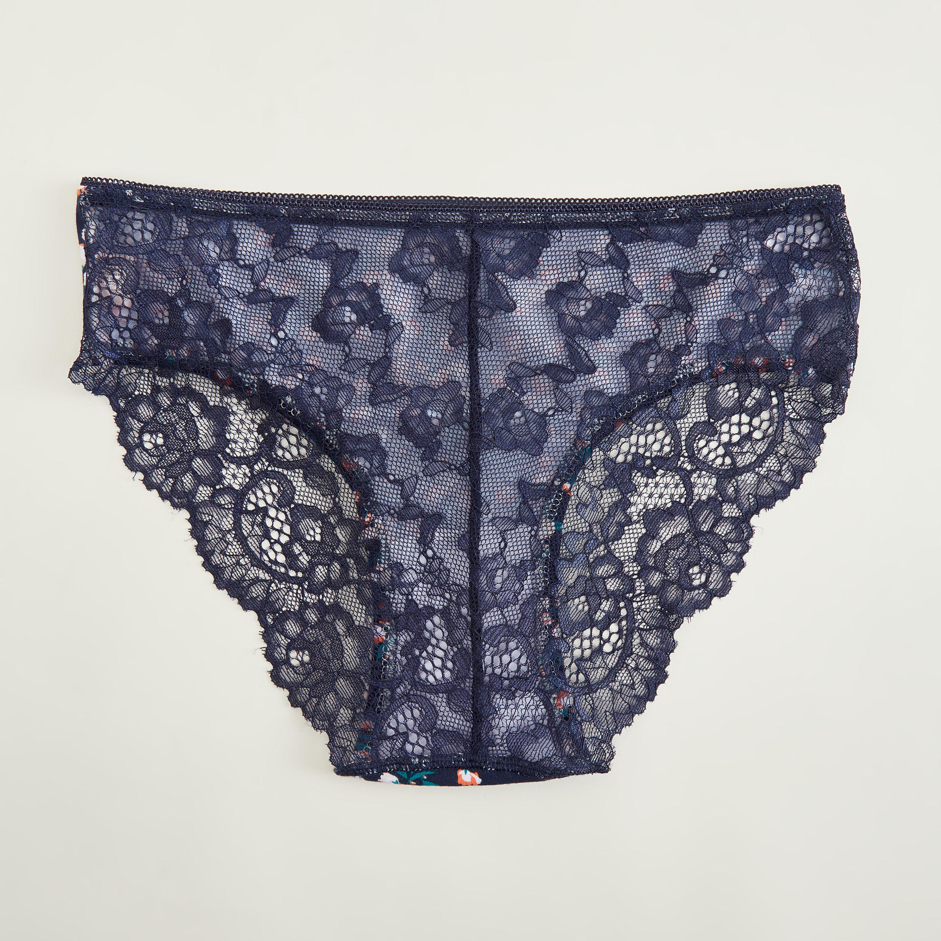 سروال داخلي هيبستر بطبعات أزهار مع طبقات دانتيل-women-clothing-lingerie-panties-image-3