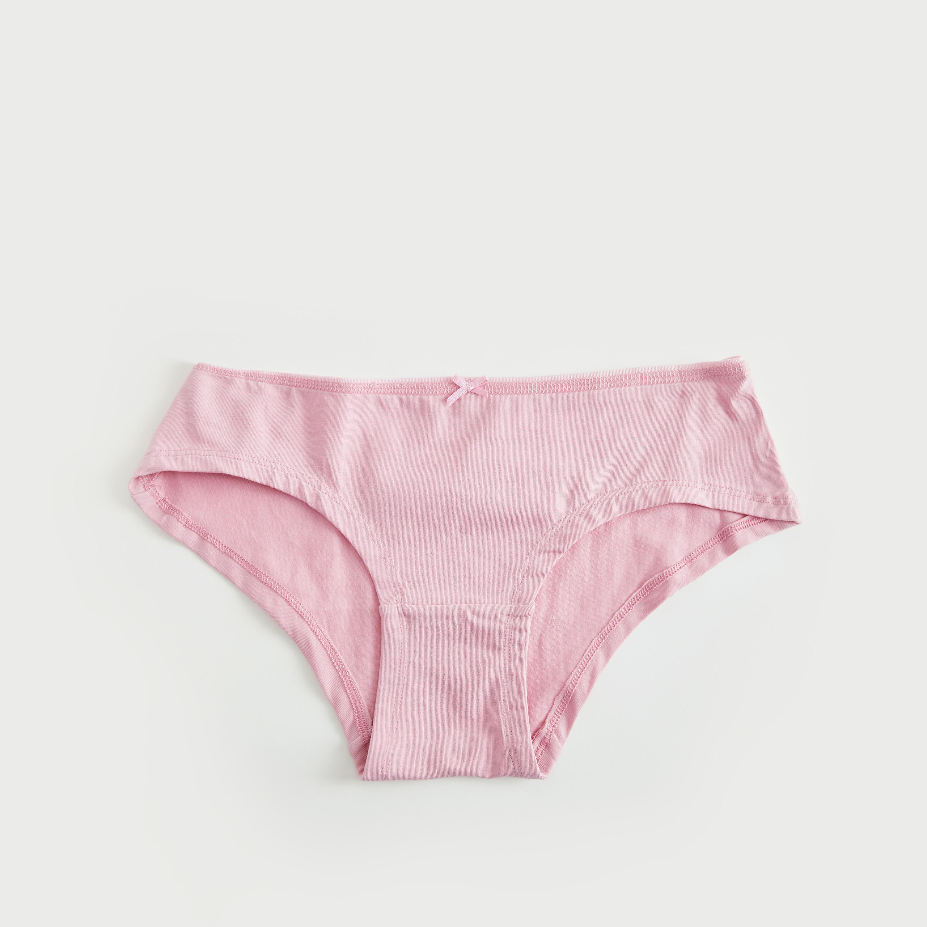 سراويل داخليّة مستدامة هيبستر سادة بفيونكة - طقم من 5 قطع-women-clothing-lingerie-panties-image-2