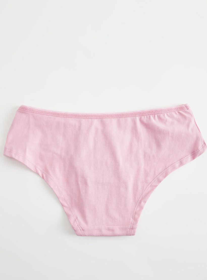 سراويل داخليّة مستدامة هيبستر سادة بفيونكة - طقم من 5 قطع-women-clothing-lingerie-panties-image-1