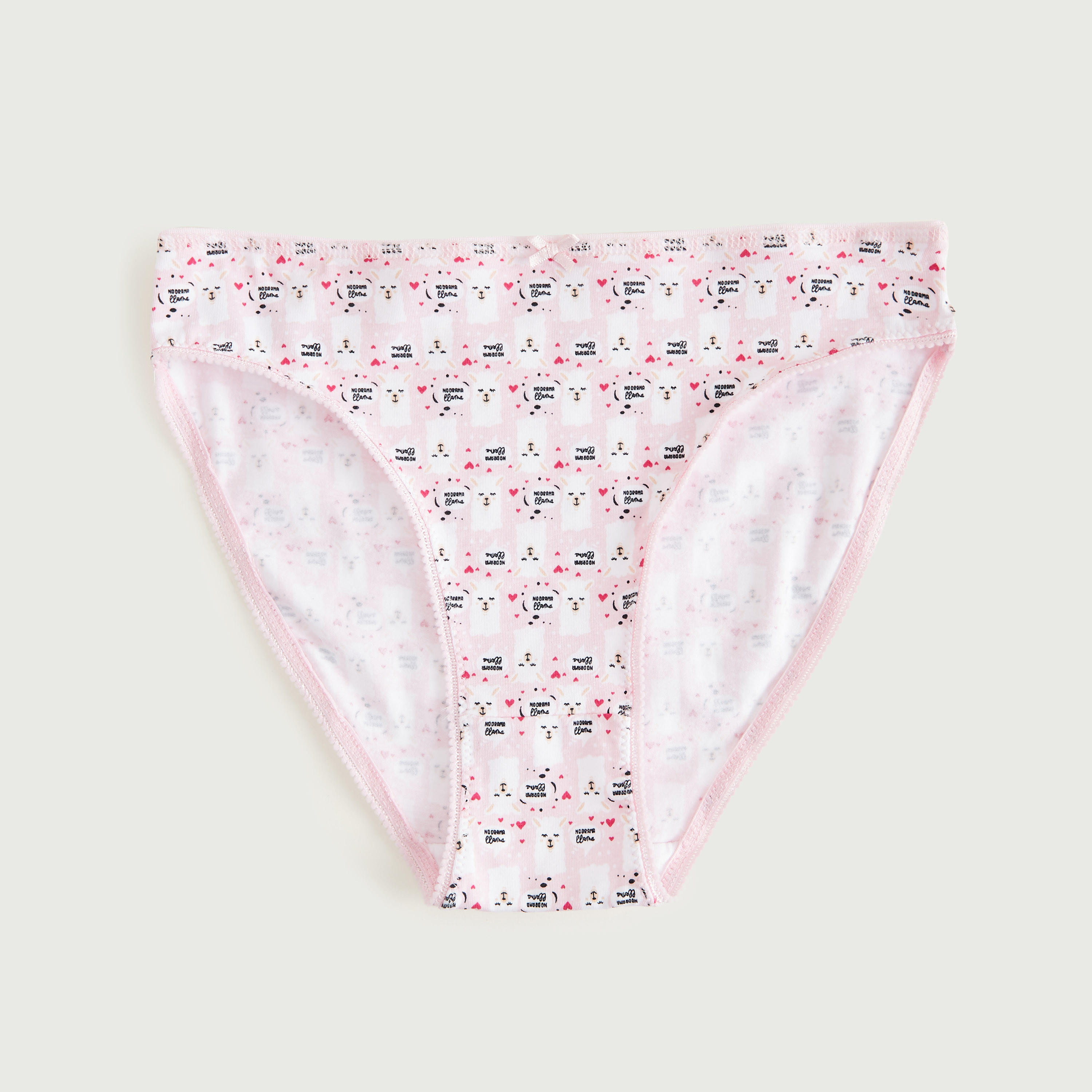سراويل داخلية مستدامة هيبستر متنوعة بتفاصيل فيونكة - طقم من 5 قطع-women-clothing-lingerie-panties-image-3