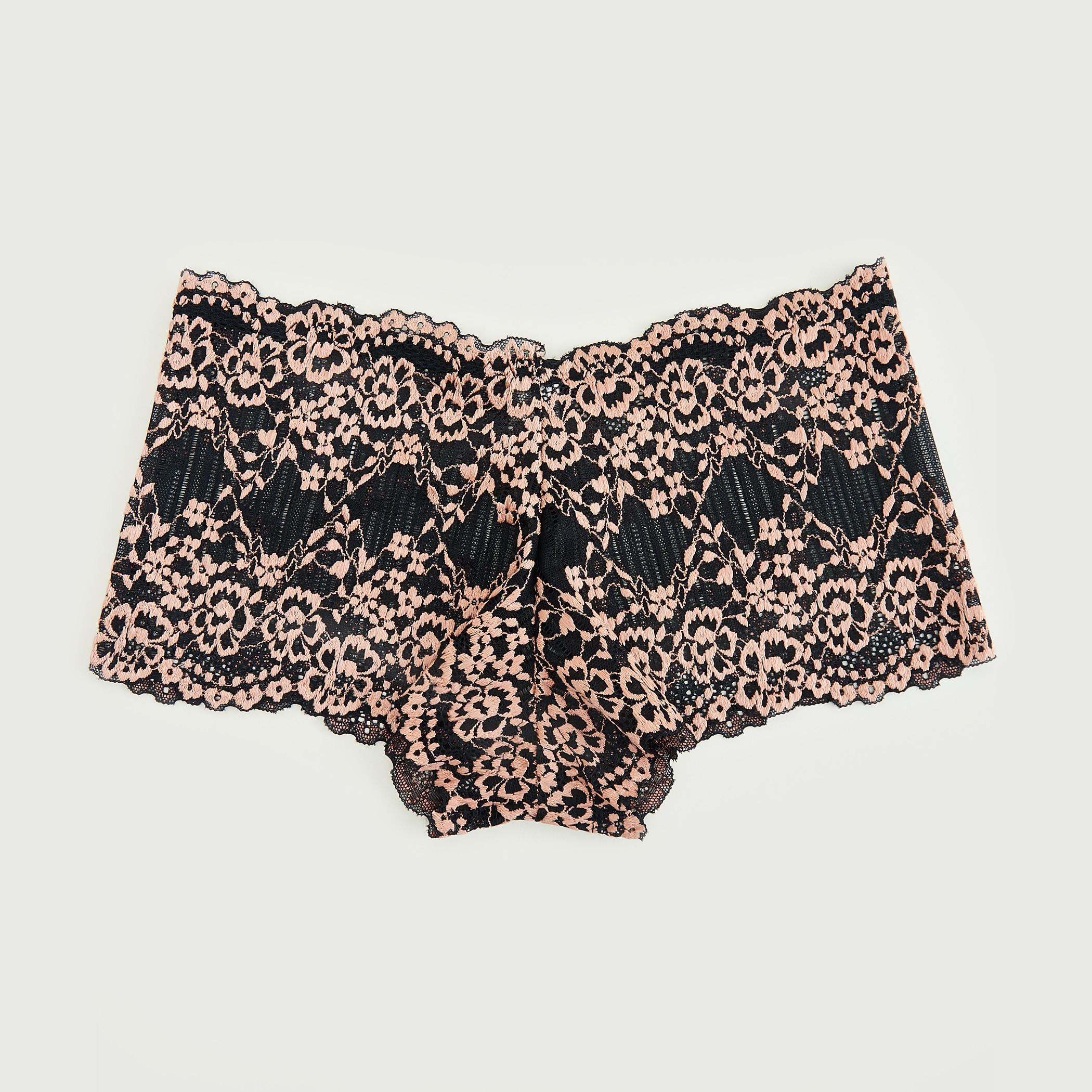 سراويل داخليّة بوي شورت دانتيل بخصر مطّاطي-women-clothing-lingerie-panties-image-1