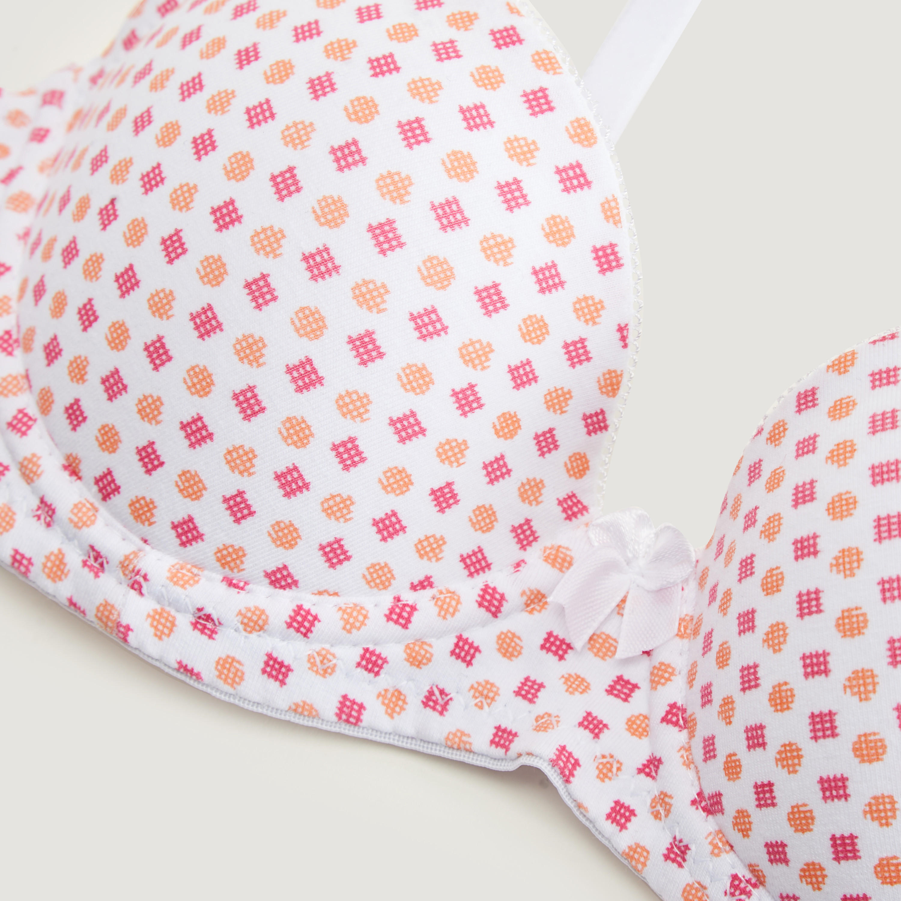 Printed T-shirt Bra with Hook and Eye Closure and Adjustable Straps-women-clothing-lingerie-bras-image-2