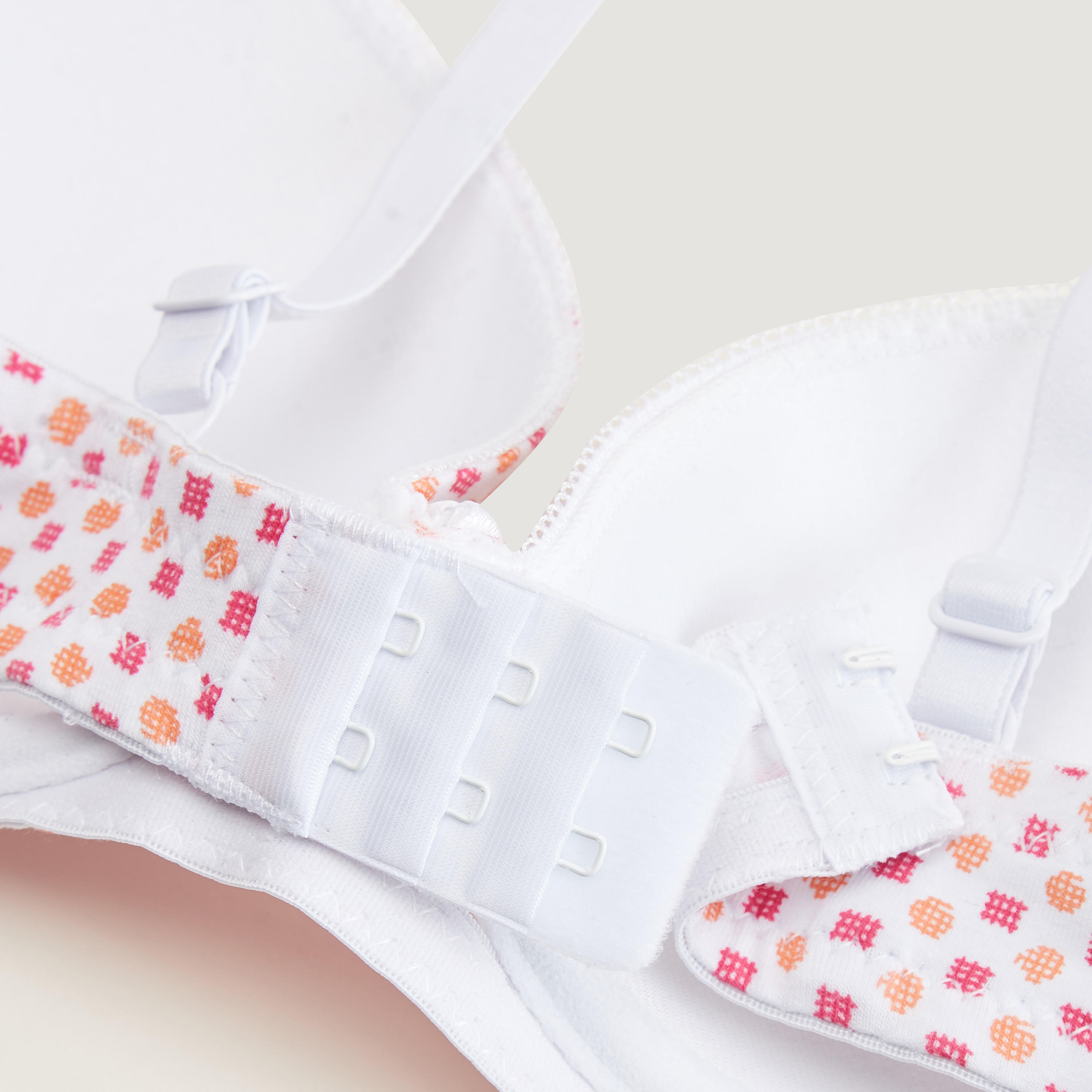 Printed T-shirt Bra with Hook and Eye Closure and Adjustable Straps-women-clothing-lingerie-bras-image-4