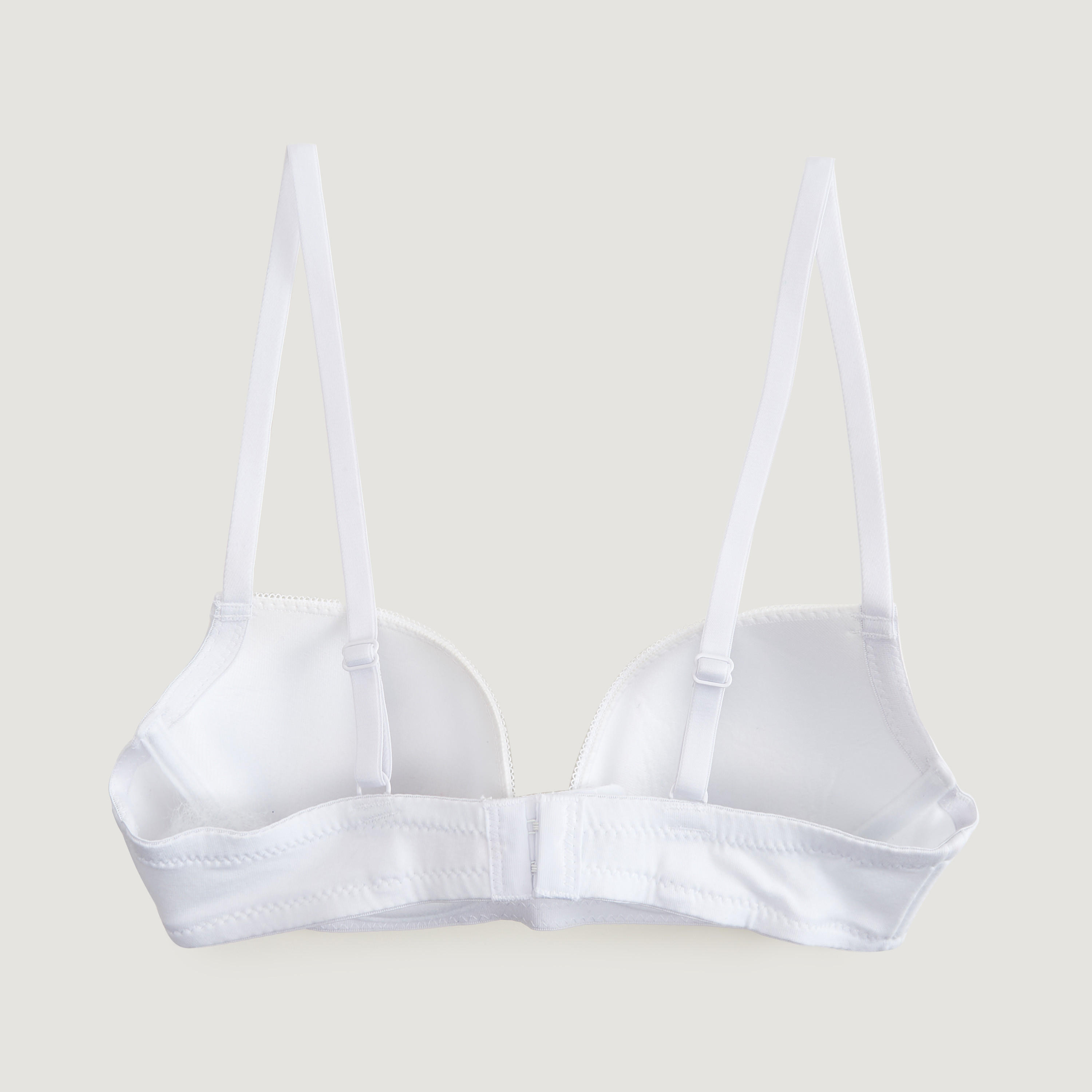 صدريّة تيشيرت سادة بحمّالات قابلة للتعديل مع حلقة وخطّاف إغلاق-women-clothing-lingerie-bras-image-3