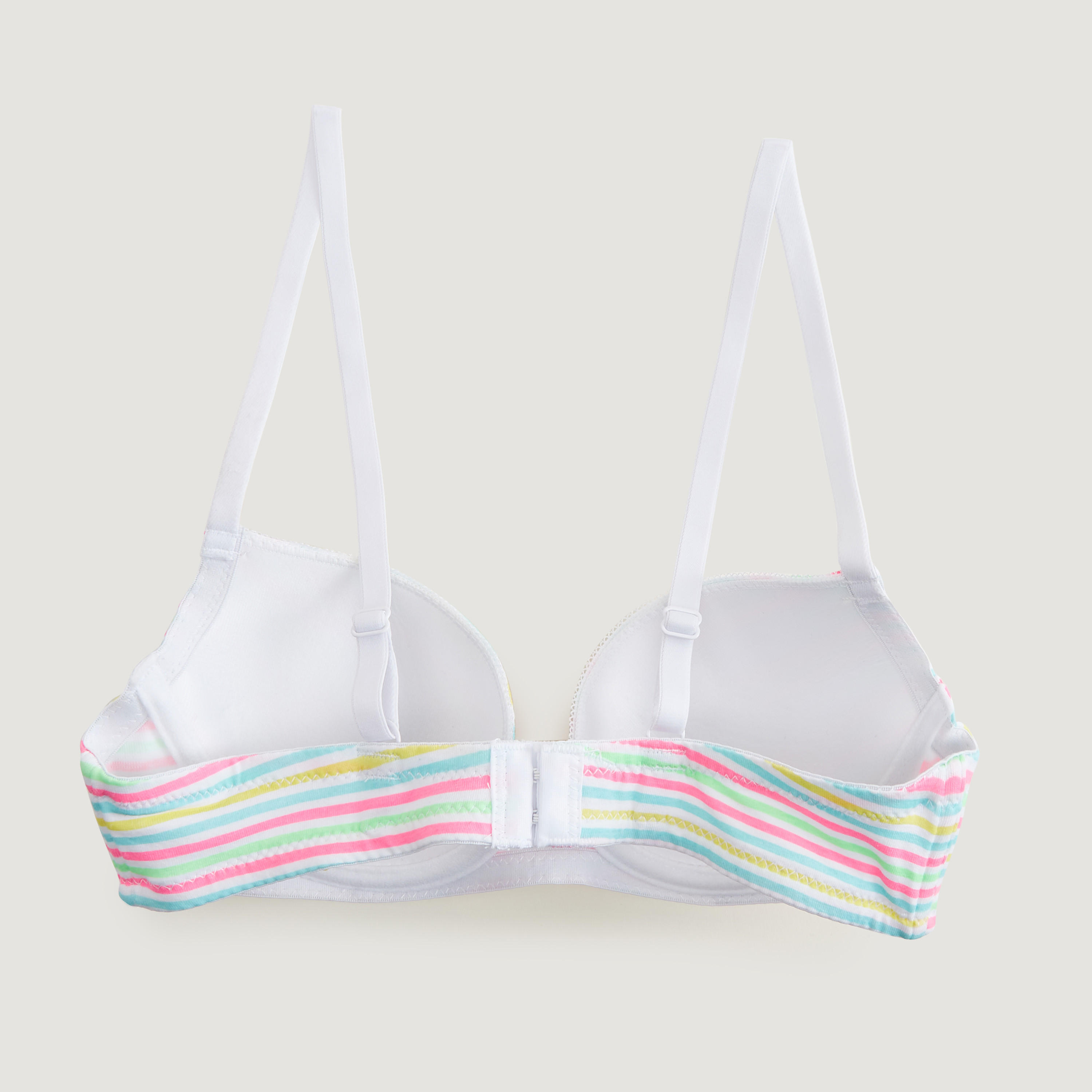 صدرية تيشيرت مقلّمة بخطّافة إغلاق وتفاصيل فيونكة-women-clothing-lingerie-bras-image-3