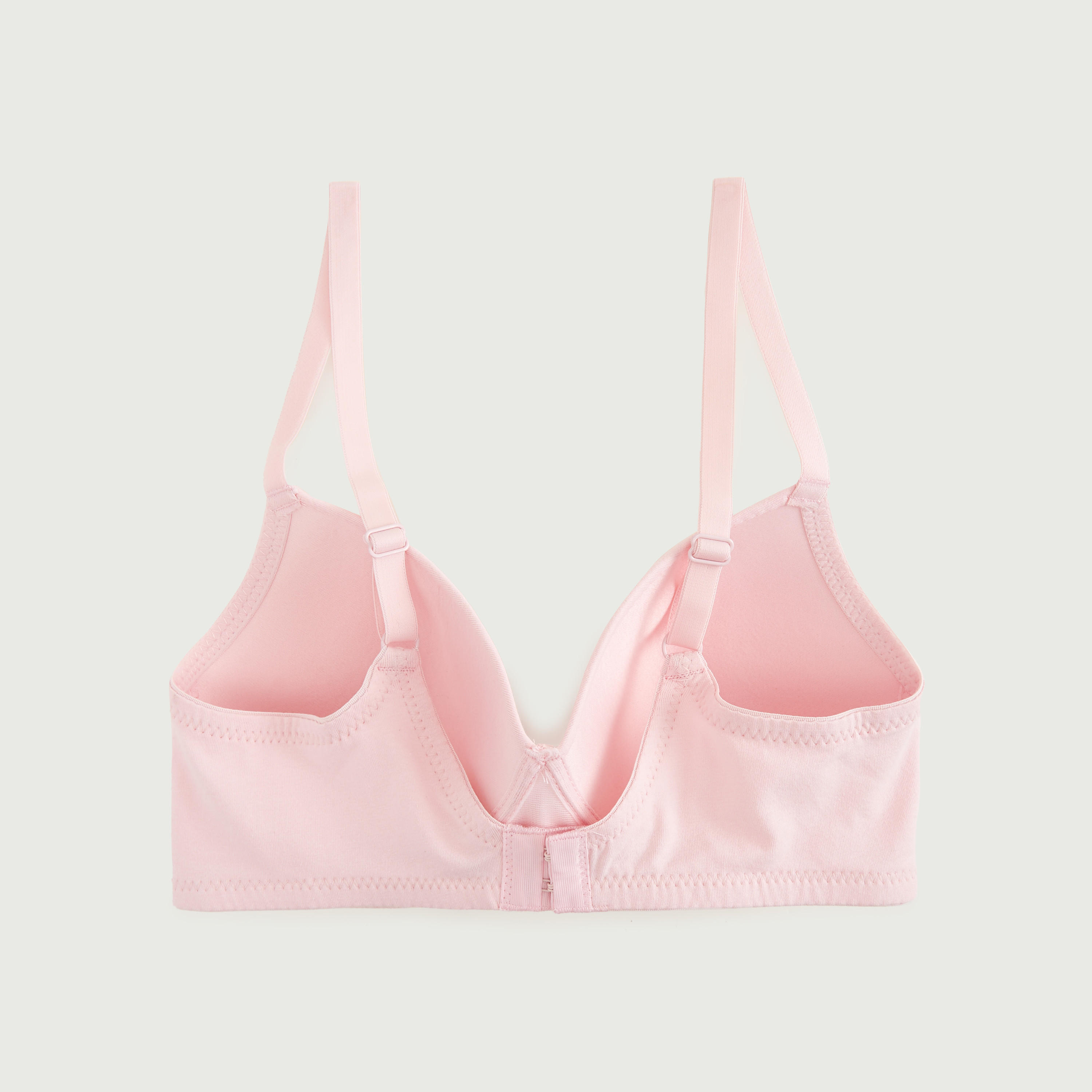 صدرية تيشيرت مبطّنة سادة بوحمّالات قابلة للتعديل-women-clothing-lingerie-bras-image-2