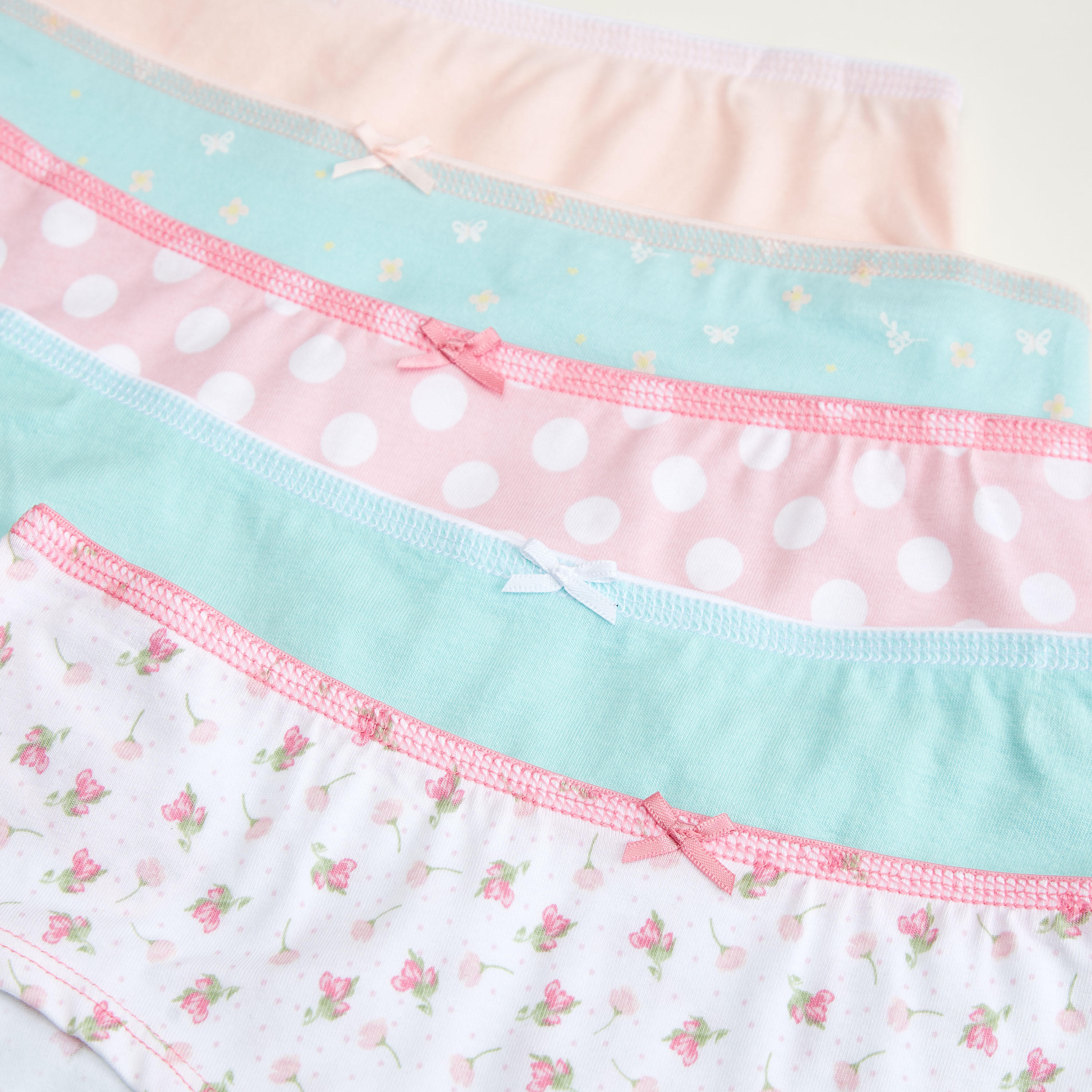 Set of 5 - Assorted Hipsters with Bow Detail-women-clothing-lingerie-panties-image-2