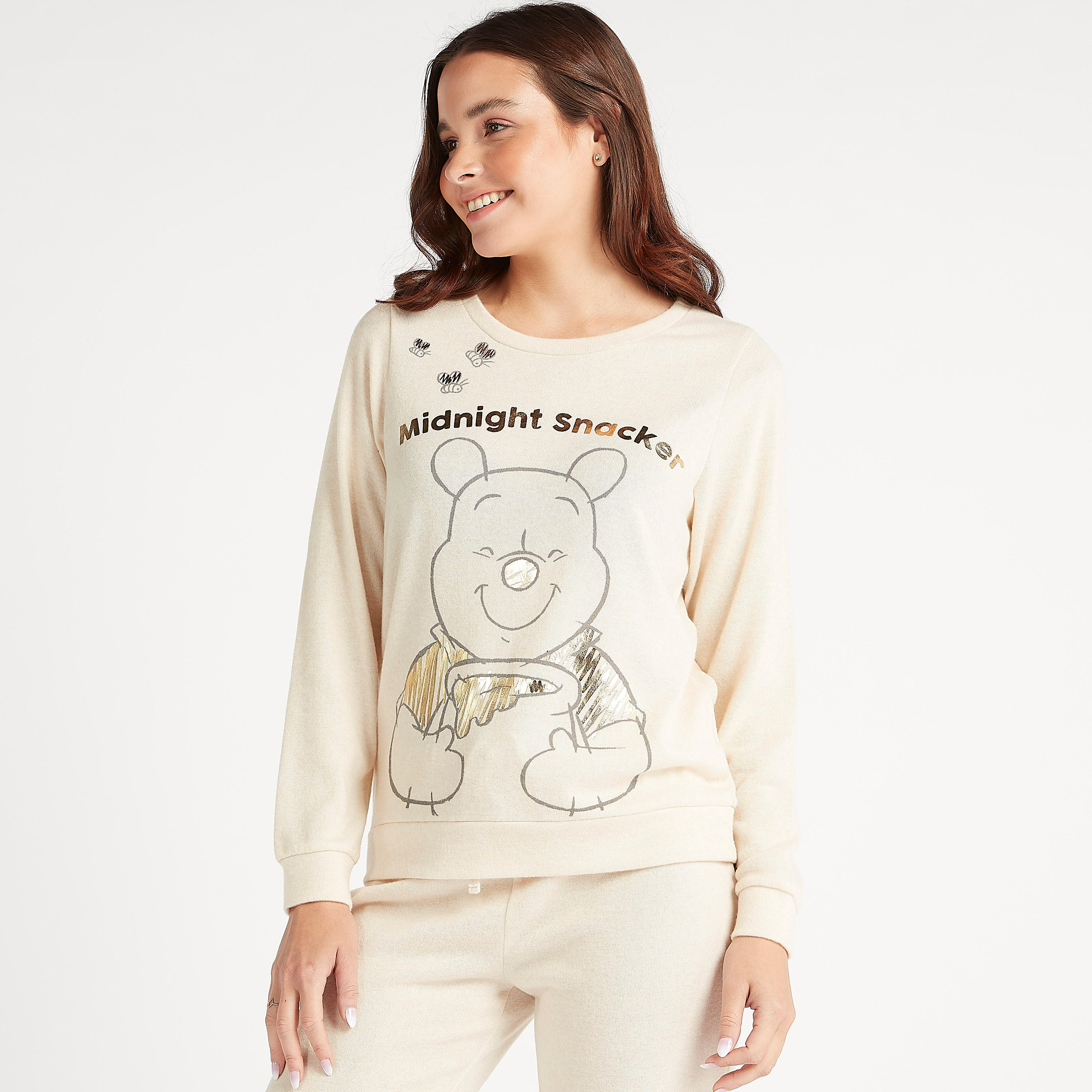 Printed Long Sleeves T-shirt and Full Length Pyjama Set-women-clothing-nightwear-pyjamas-longsets-image-2