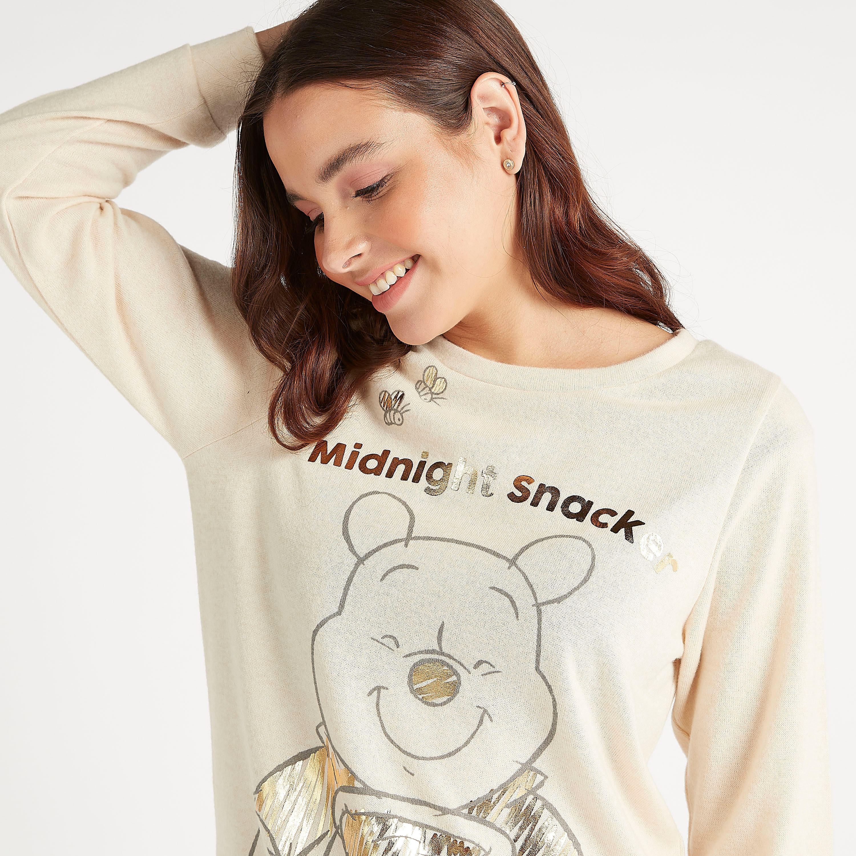 Printed Long Sleeves T-shirt and Full Length Pyjama Set-women-clothing-nightwear-pyjamas-longsets-image-5