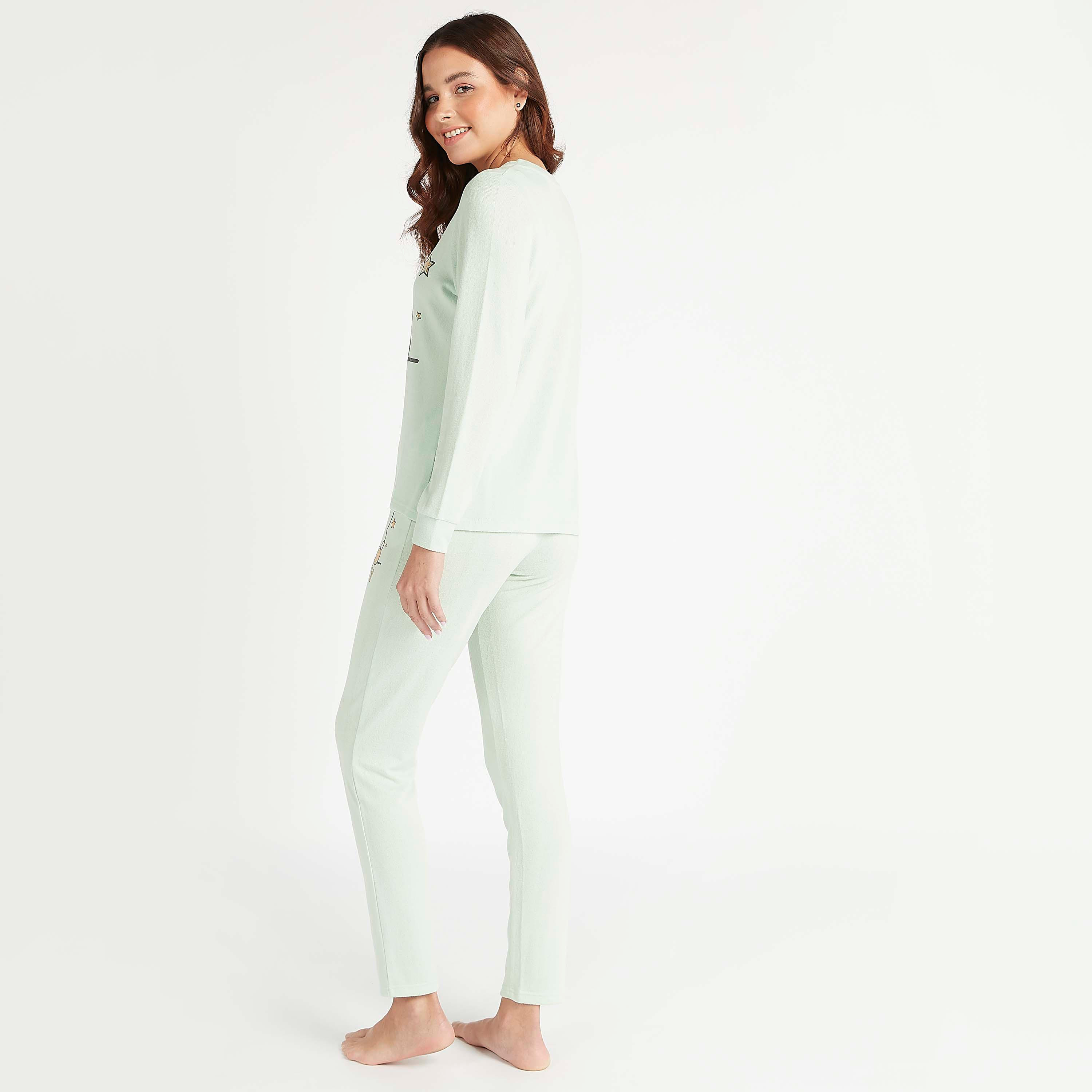 Printed Long Sleeves T-shirt and Full Length Pyjama Set-women-clothing-nightwear-pyjamas-longsets-image-4