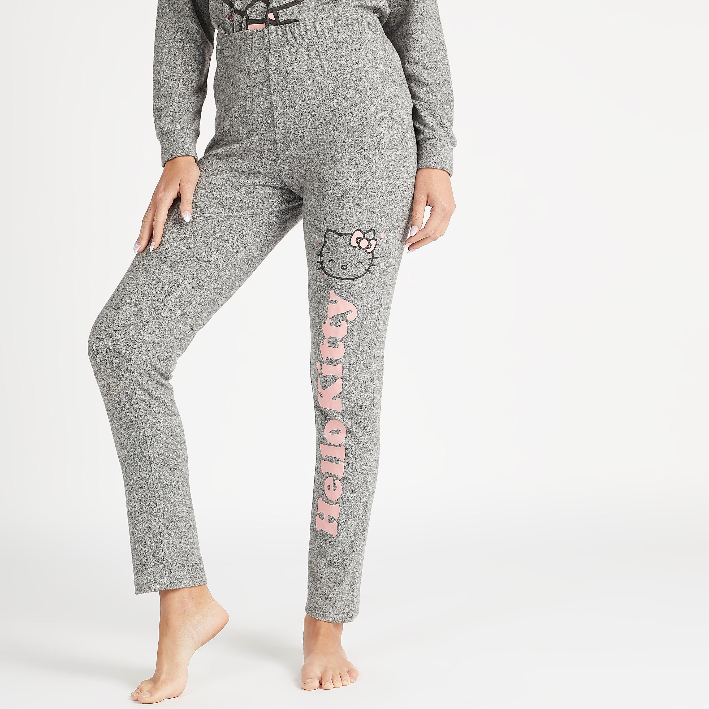 Printed Long Sleeves T-shirt and Full Length Pyjama Set-women-clothing-nightwear-pyjamas-longsets-image-5