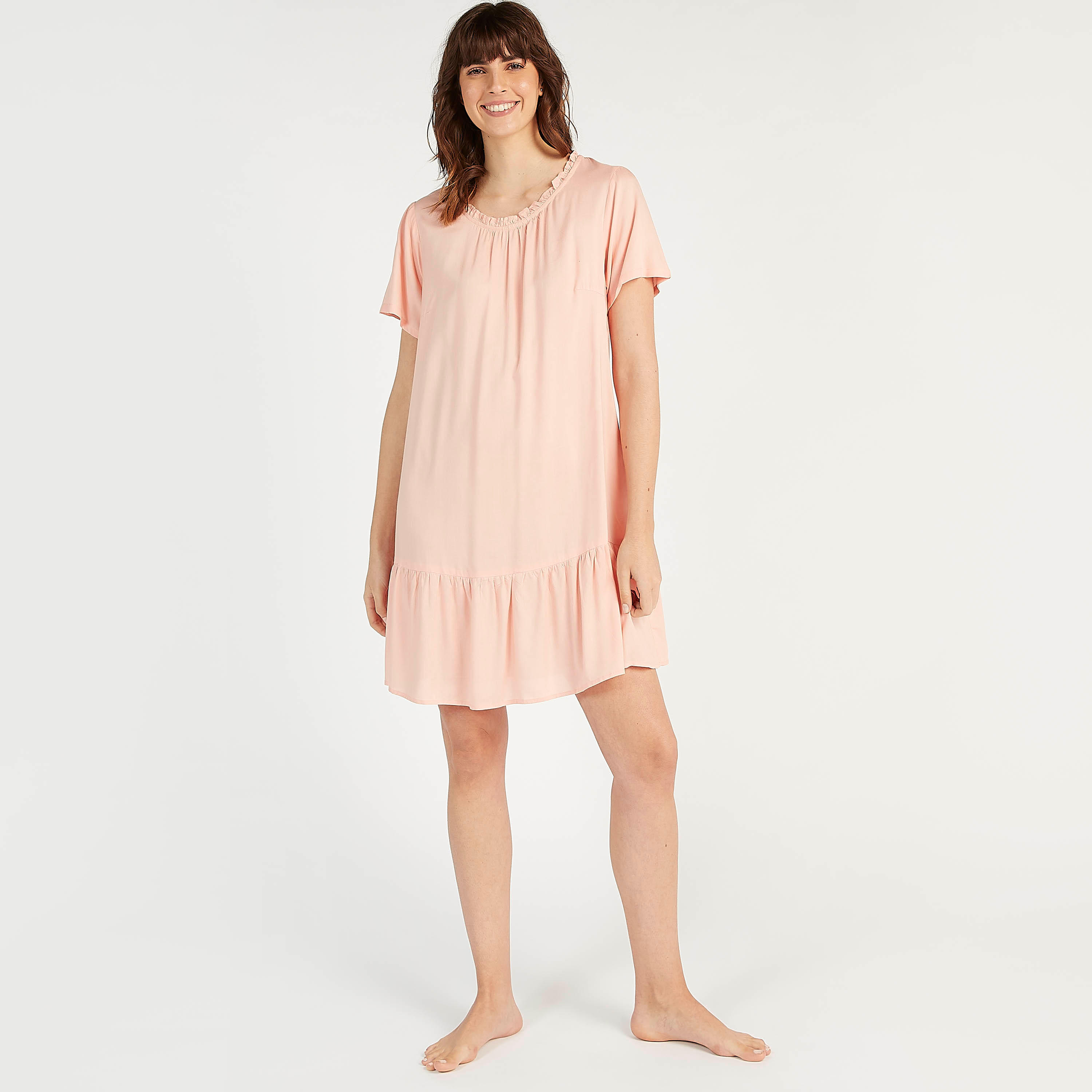 طقم فساتين نوم مستدامة متنوّعة بأكمام قصيرة - قطعتين-women-clothing-nightwear-nighties-image-2