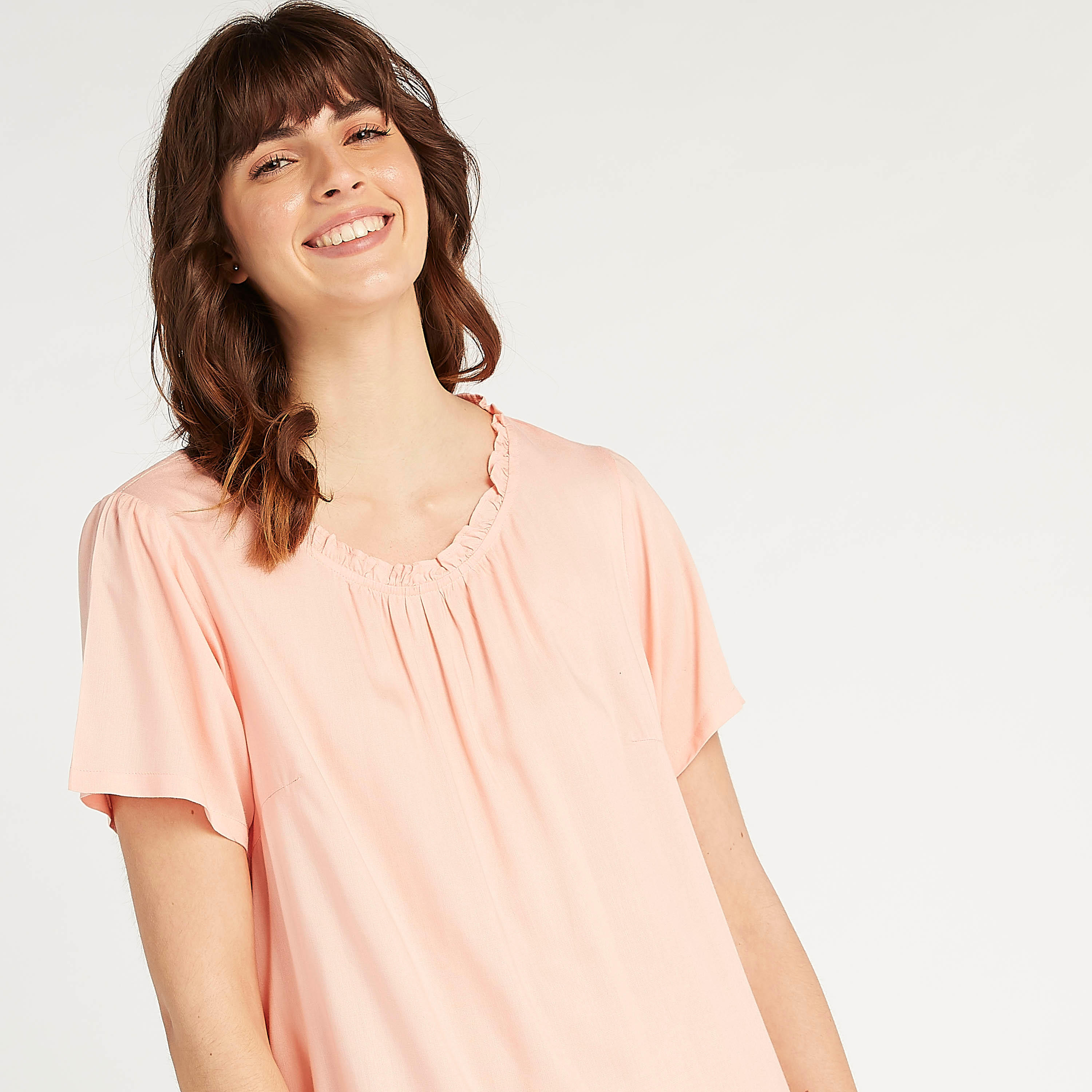 طقم فساتين نوم مستدامة متنوّعة بأكمام قصيرة - قطعتين-women-clothing-nightwear-nighties-image-3