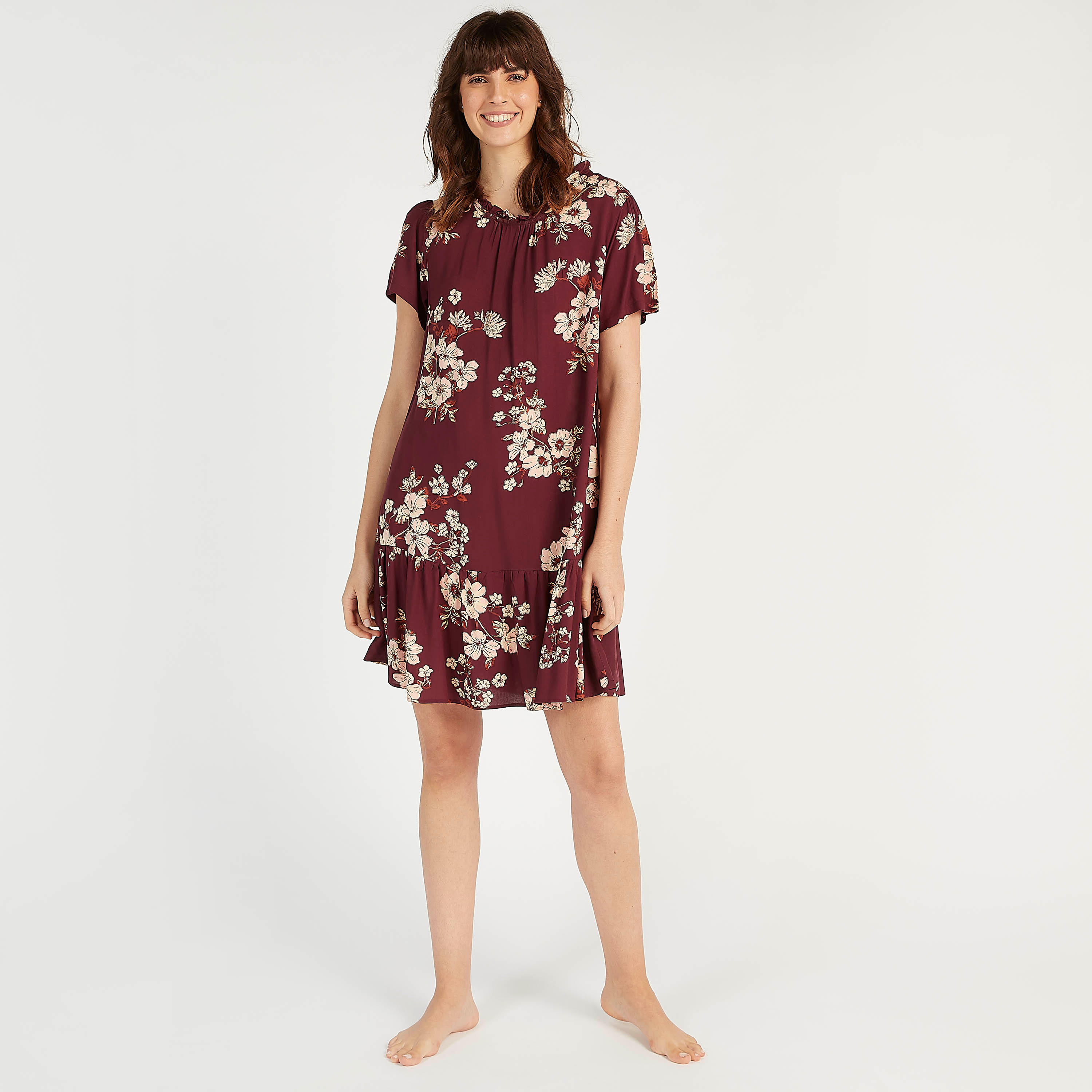 طقم فساتين نوم مستدامة متنوّعة بأكمام قصيرة - قطعتين-women-clothing-nightwear-nighties-image-5