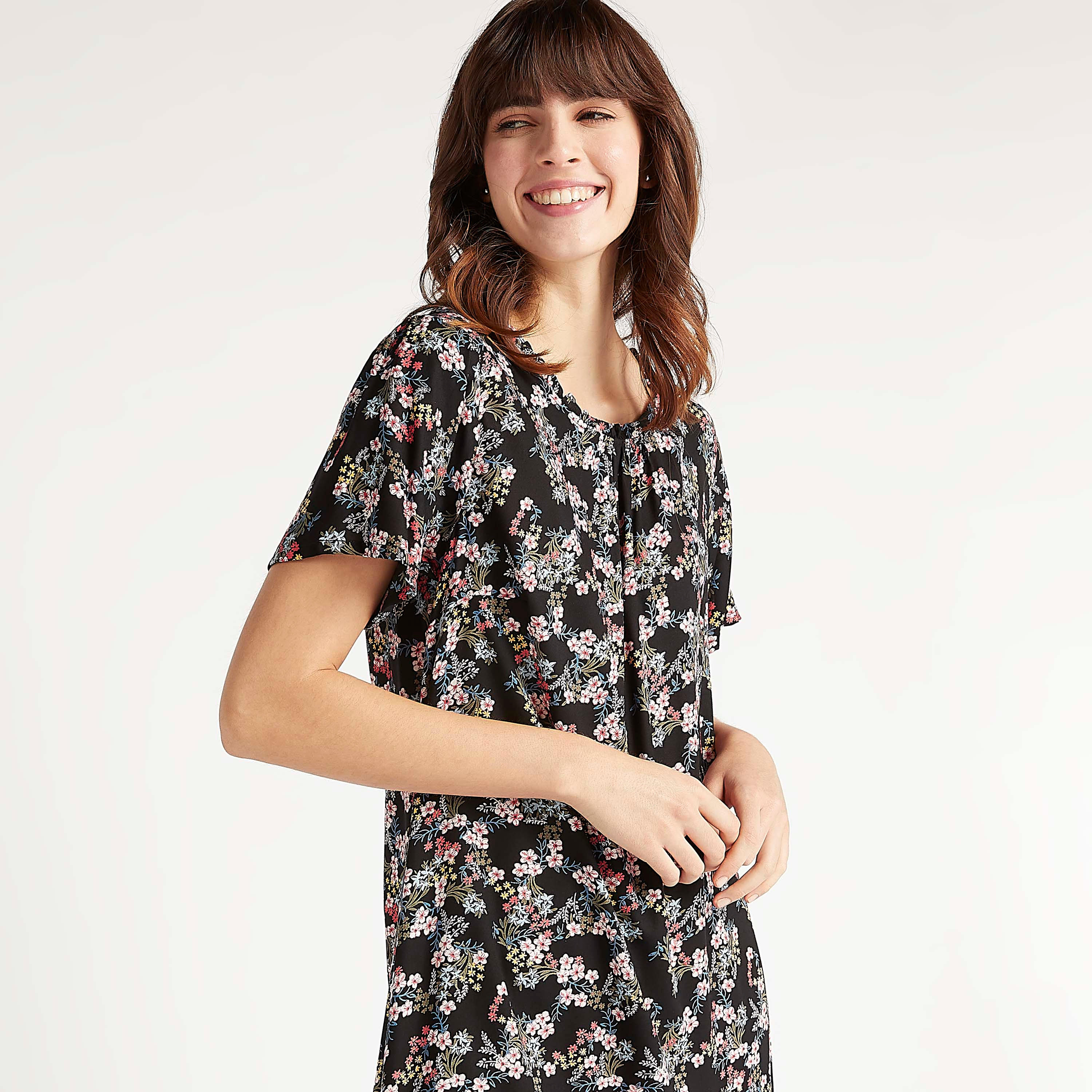 طقم فساتين نوم مستدامة متنوّعة بأكمام قصيرة - قطعتين-women-clothing-nightwear-nighties-image-6