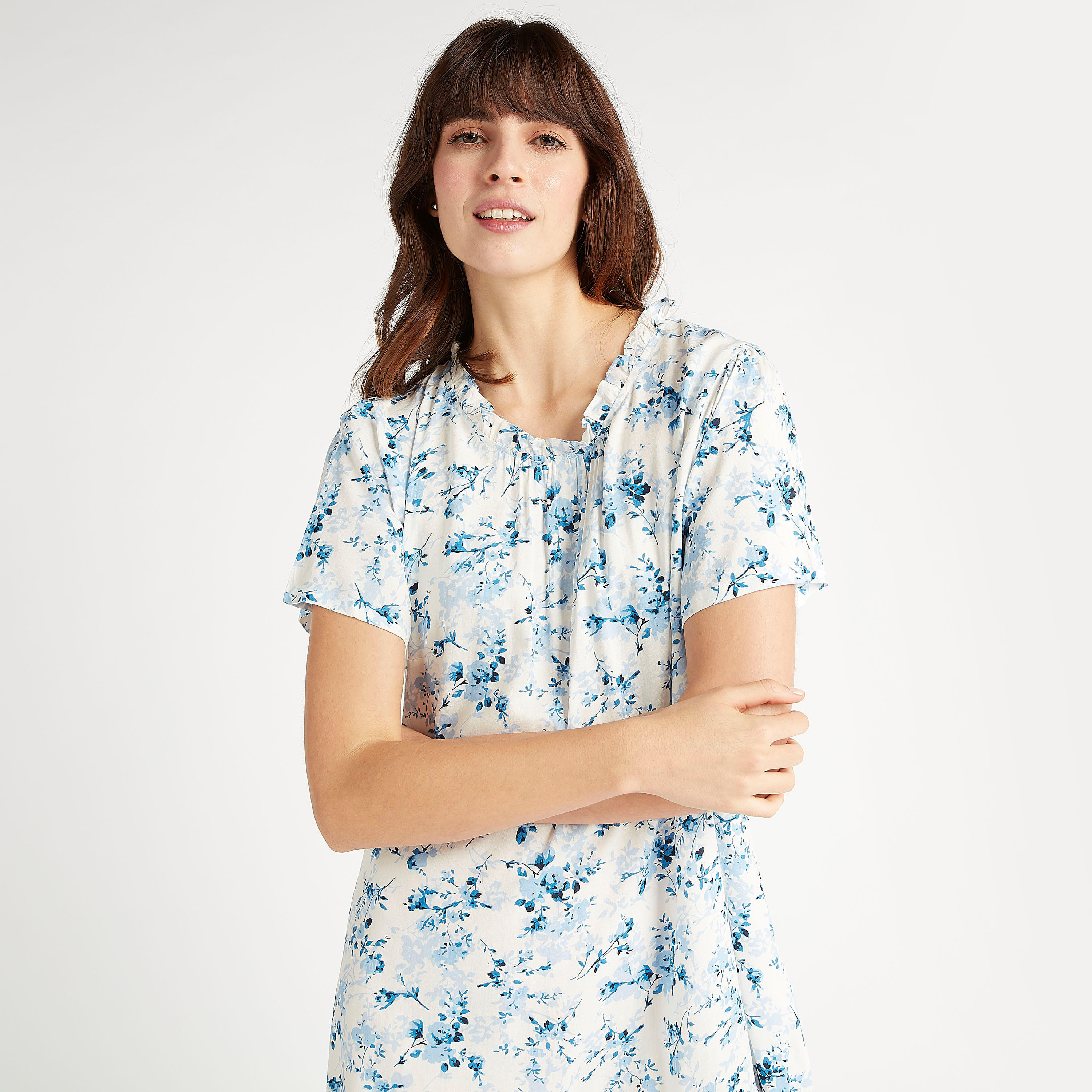 طقم فساتين نوم مستدامة متنوّعة بأكمام قصيرة - قطعتين-women-clothing-nightwear-nighties-image-7