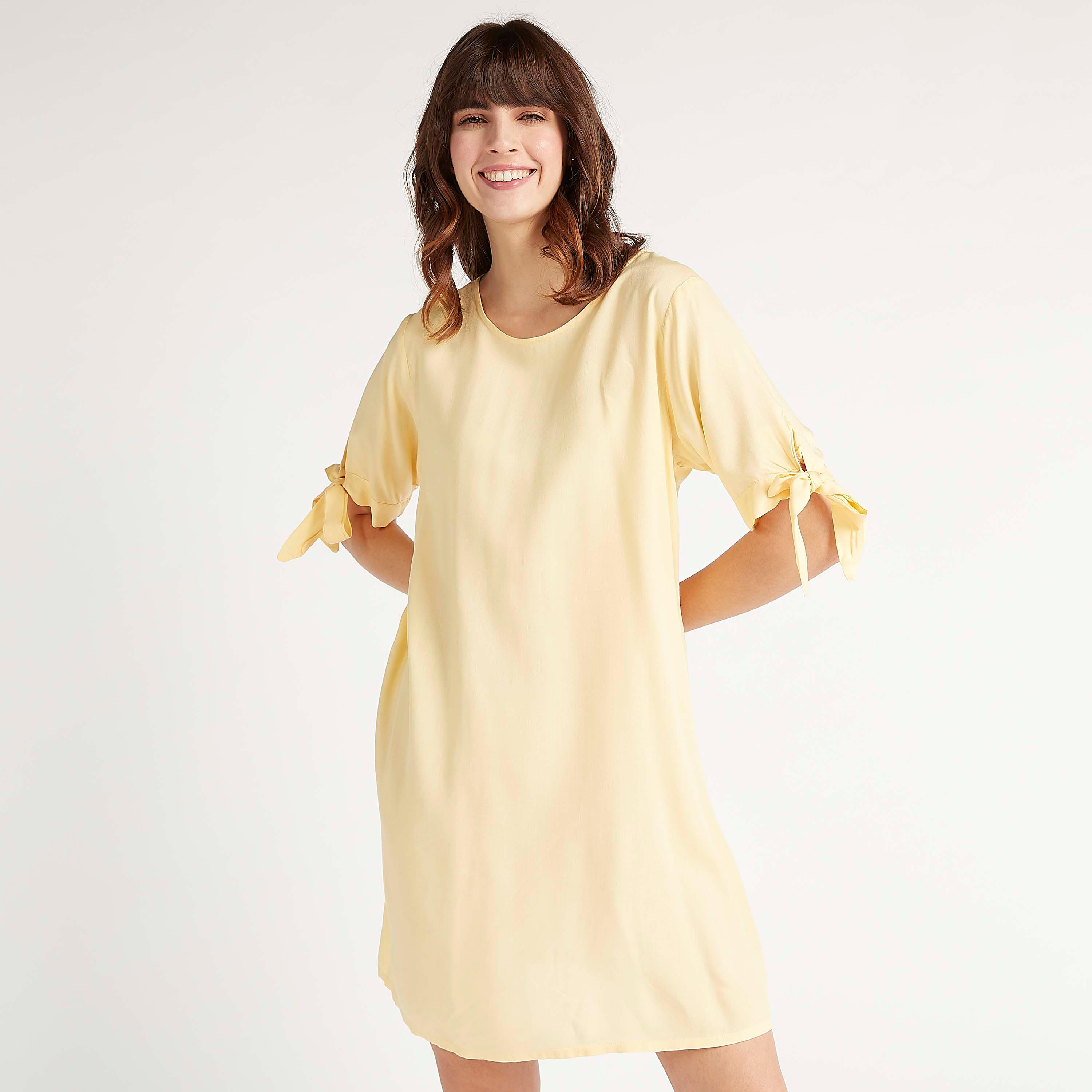 طقم فساتين نوم مستدامة متنوّعة بأكمام قصيرة - قطعتين-women-clothing-nightwear-nighties-image-3