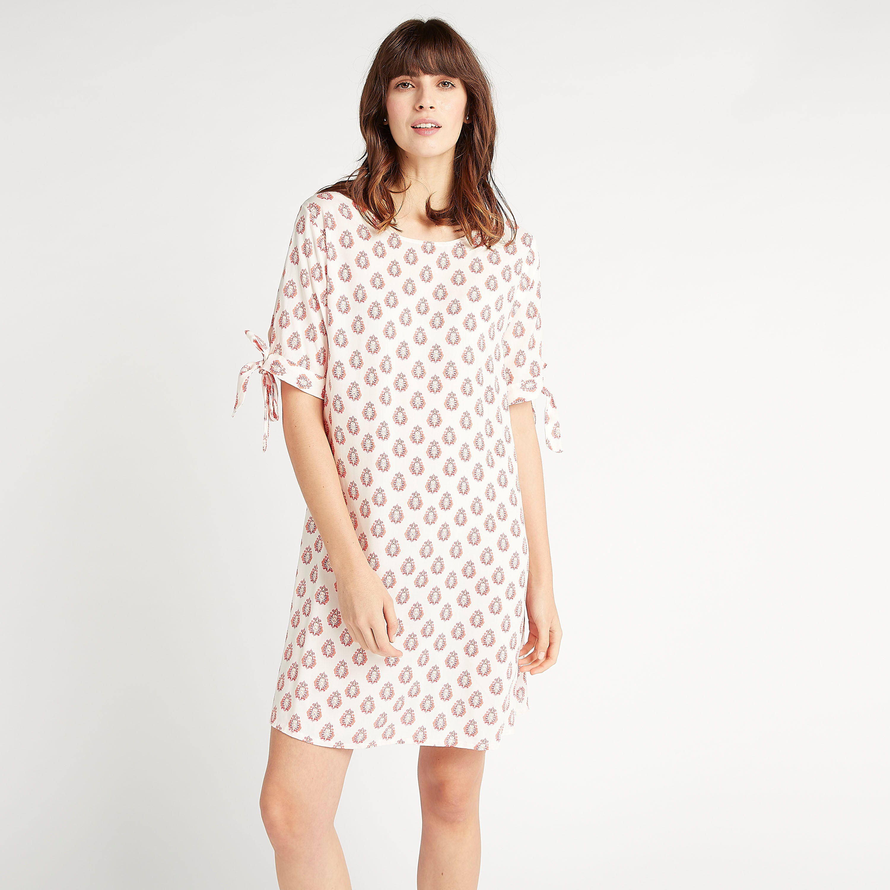 طقم فساتين نوم مستدامة متنوّعة بأكمام قصيرة - قطعتين-women-clothing-nightwear-nighties-image-2