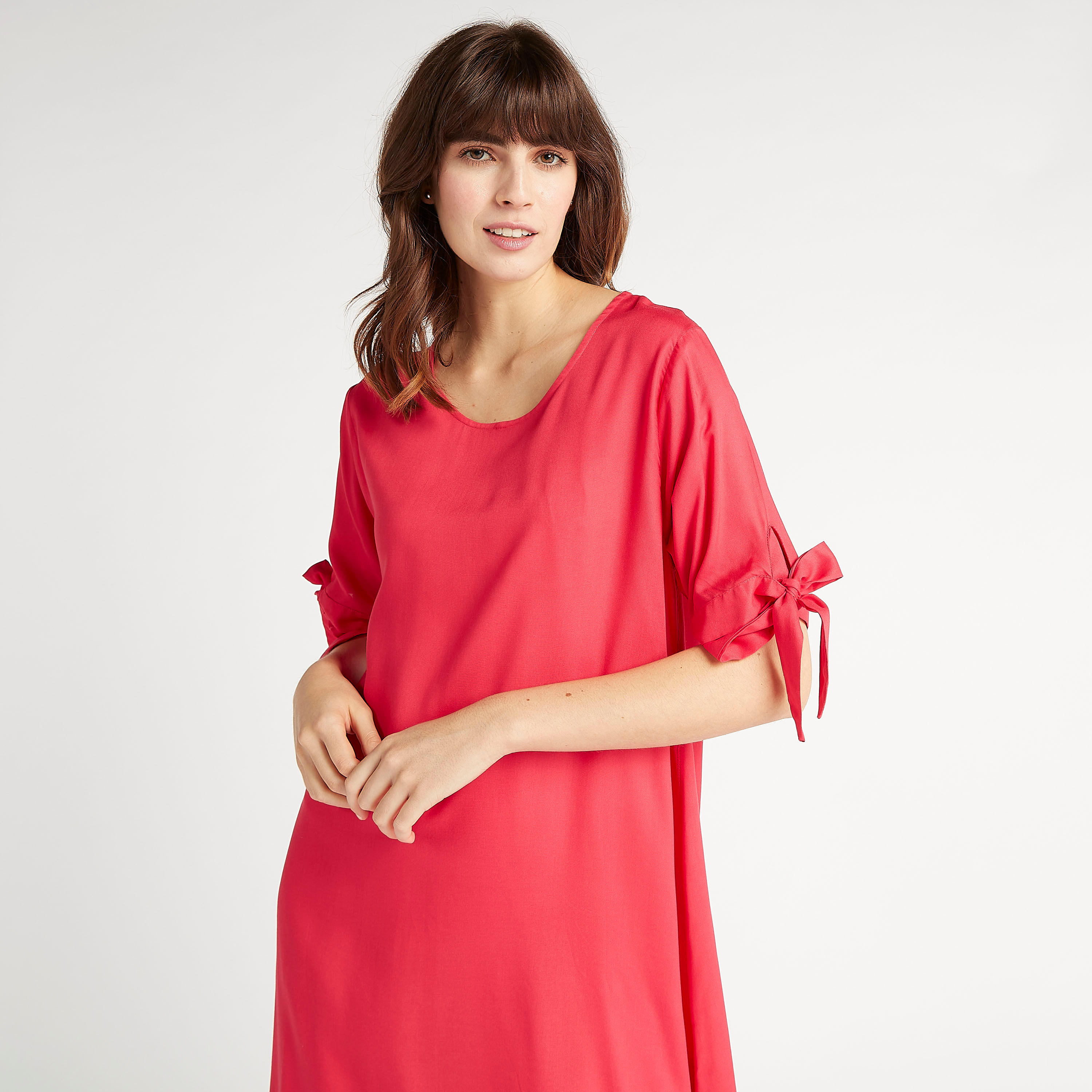 طقم فساتين نوم مستدامة متنوّعة بأكمام قصيرة - قطعتين-women-clothing-nightwear-nighties-image-5