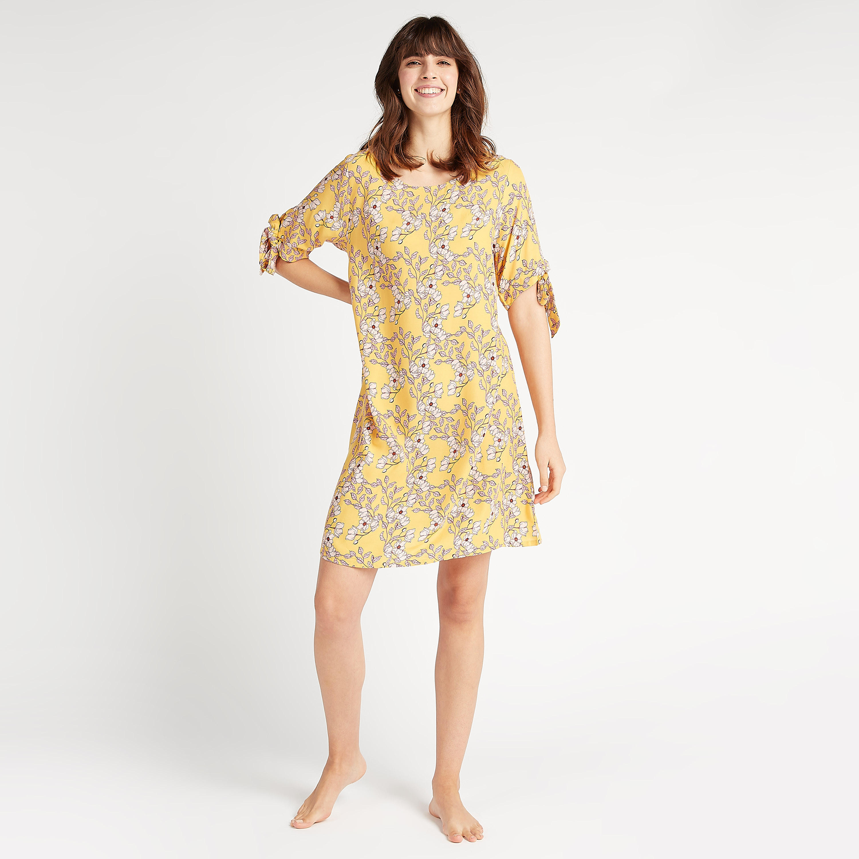طقم فساتين نوم مستدامة متنوّعة بأكمام قصيرة - قطعتين-women-clothing-nightwear-nighties-image-2