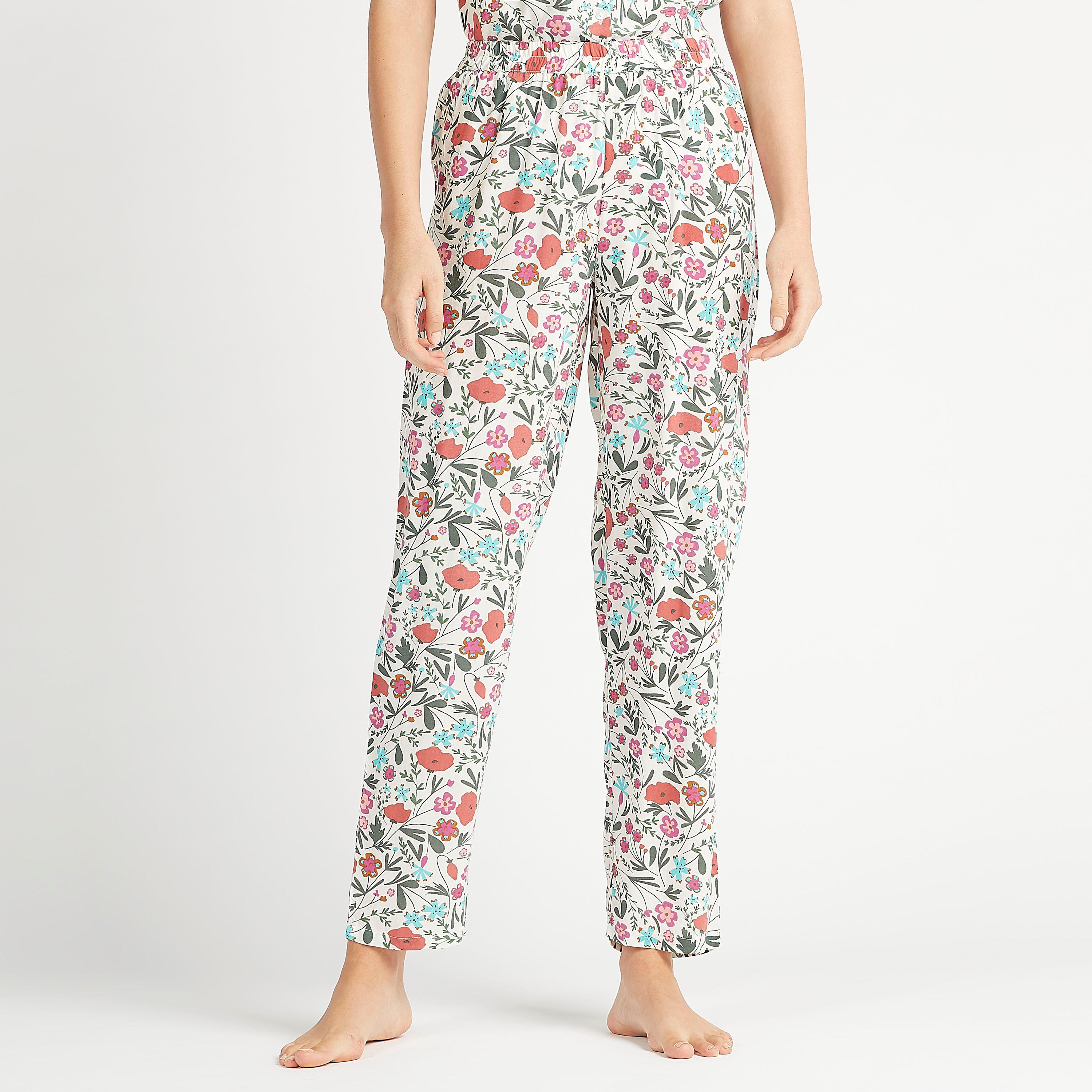 طقم مستدام من بنطلون بيجاما وقميص بأكمام قصيرة وطبعات-women-clothing-nightwear-pyjamas-longsets-image-3