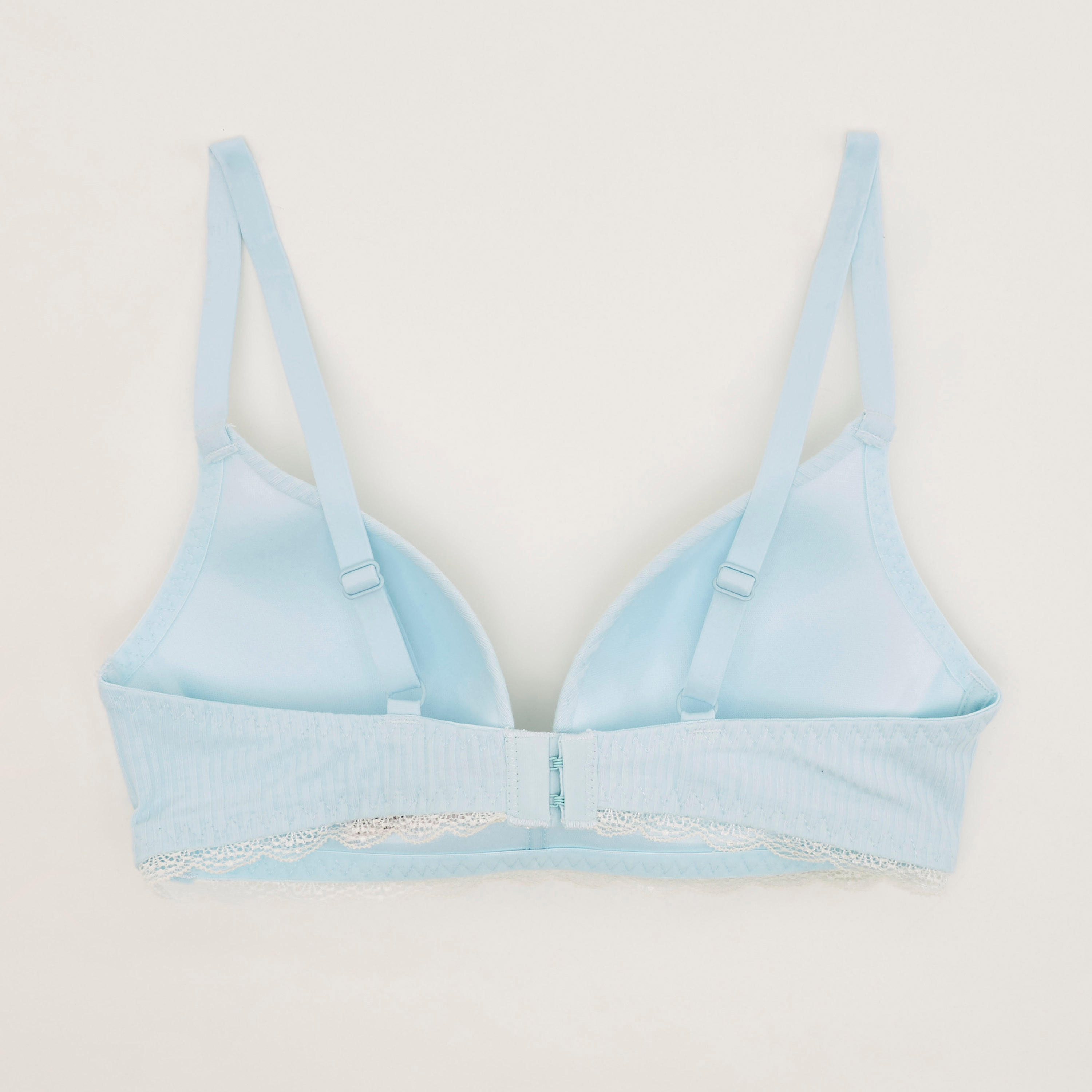 Set of 2 - Solid Padded Demi Bra with Lace Detail-women-clothing-lingerie-bras-image-4