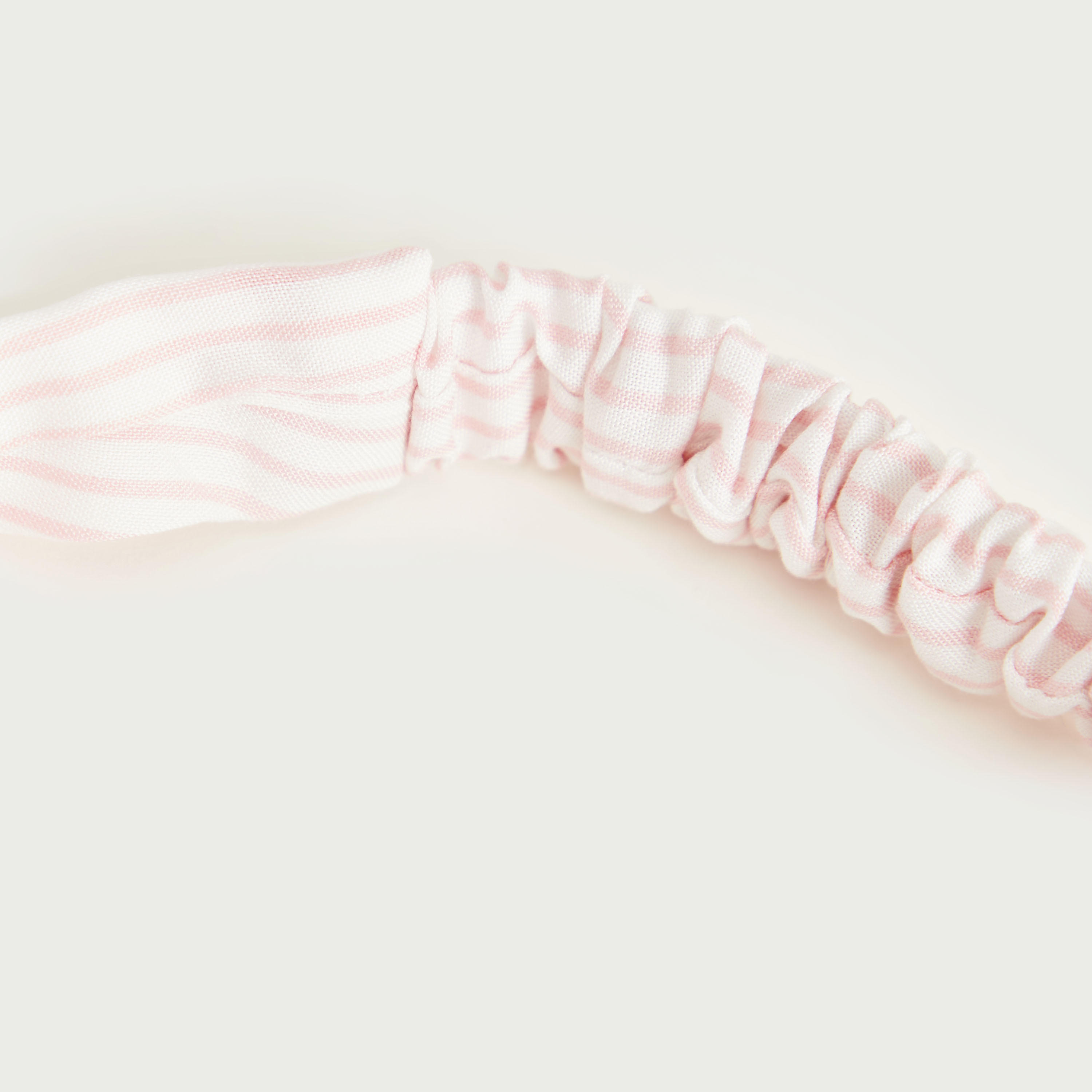 Heart Print Elasticated Headband with Bow-women-hairaccessories-image-5