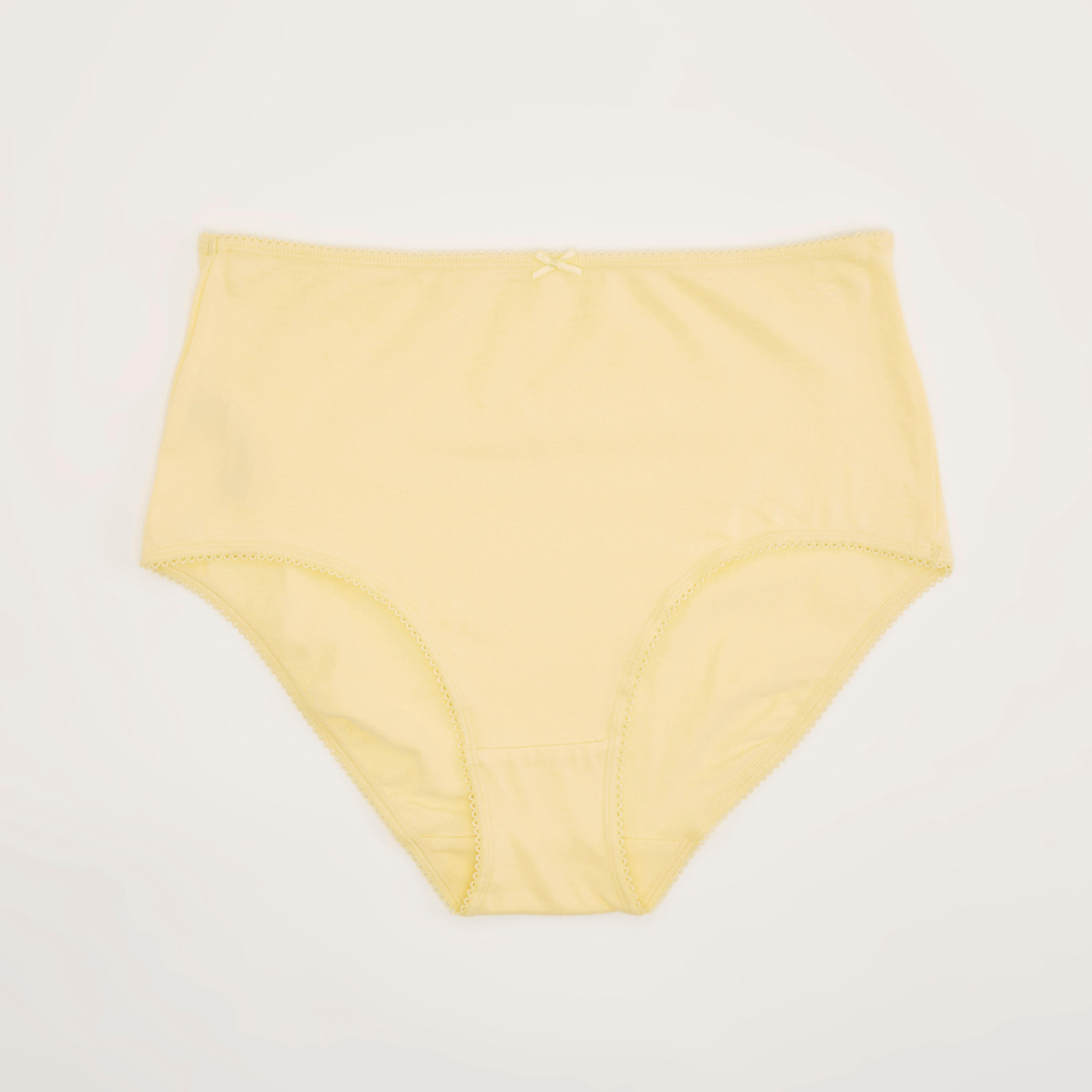 Set of 5 - Solid Basic Briefs with Elasticated Waistband-women-clothing-lingerie-panties-image-3