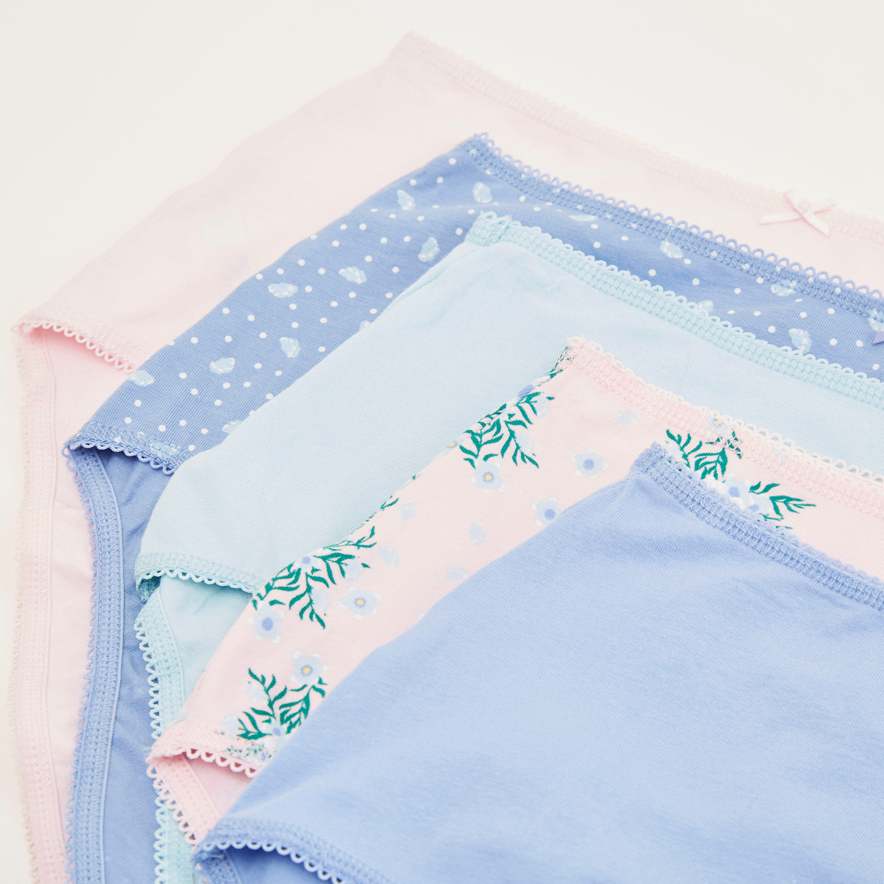 سراويل داخليّة أساسيّة متنوّعة بخصر مطّاطي - طقم من 5-women-clothing-lingerie-panties-image-3