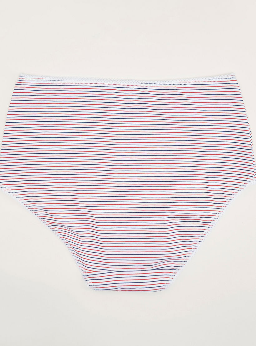 سراويل داخليّة أساسيّة متنوّعة بخصر مطّاطي - طقم من 5-women-clothing-lingerie-panties-image-1