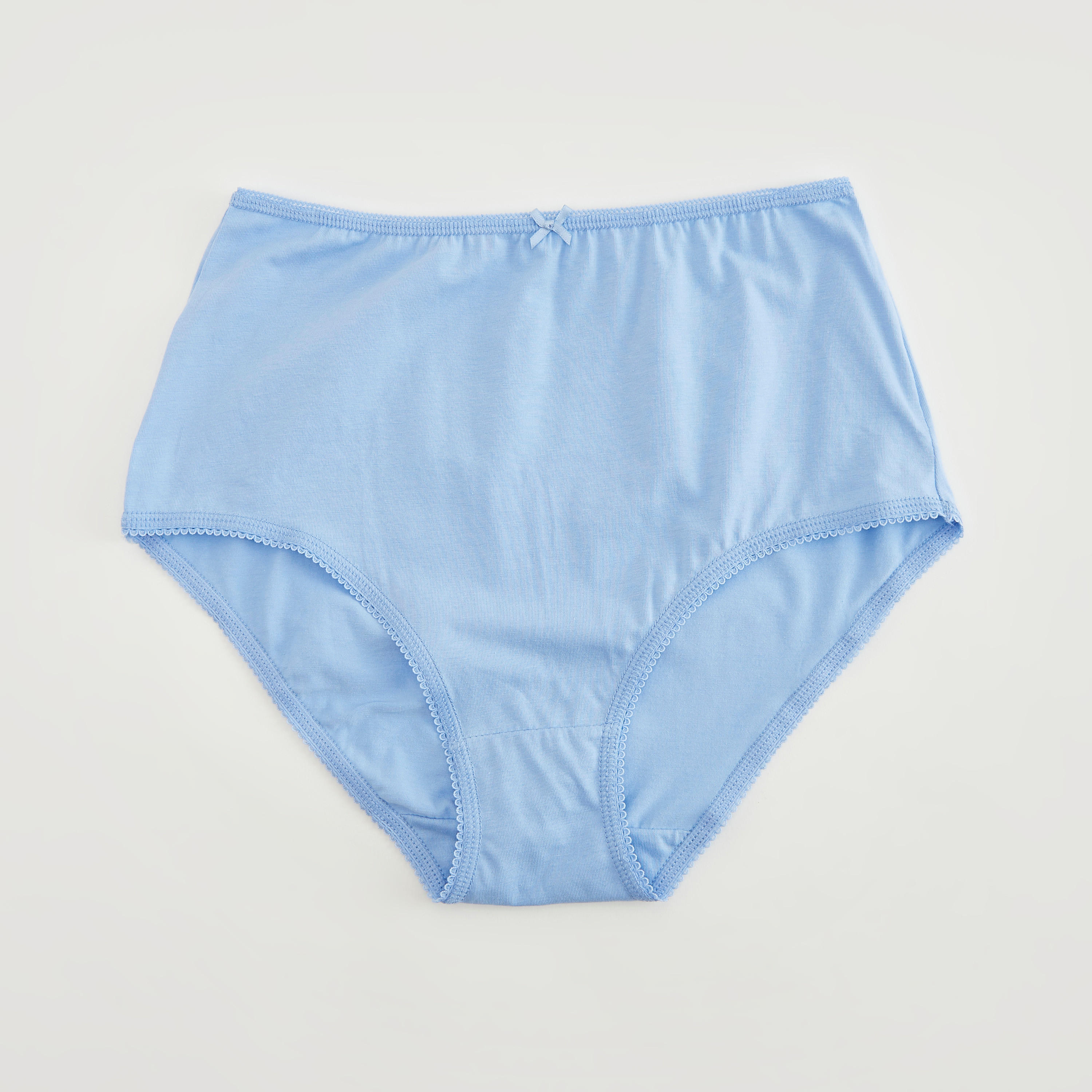سراويل داخليّة بخصر مطّاطي وفيونكة - طقم من 5-women-clothing-lingerie-panties-image-2
