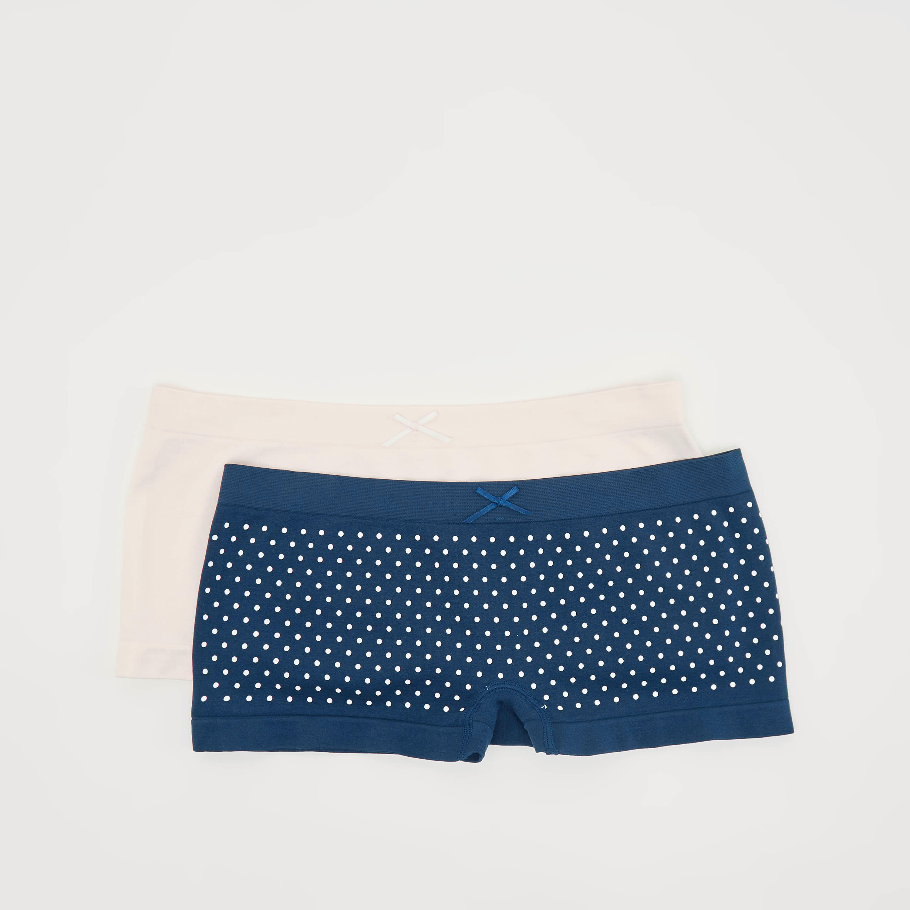 سراويل بوي شورت متنوّعة بخصر مطّاطي - طقم من 2-women-clothing-lingerie-panties-image-1