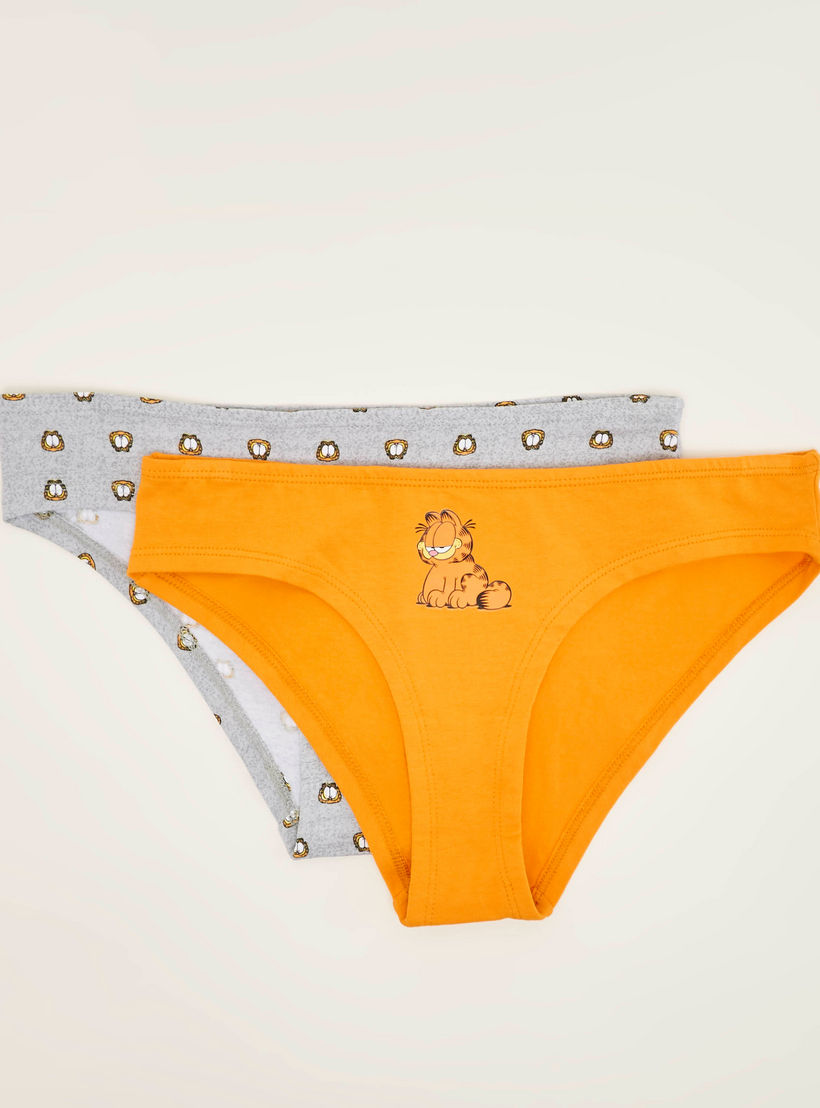 سروال بيكيني بطبعات غارفيلد - طقم من 2-women-clothing-lingerie-panties-image-4