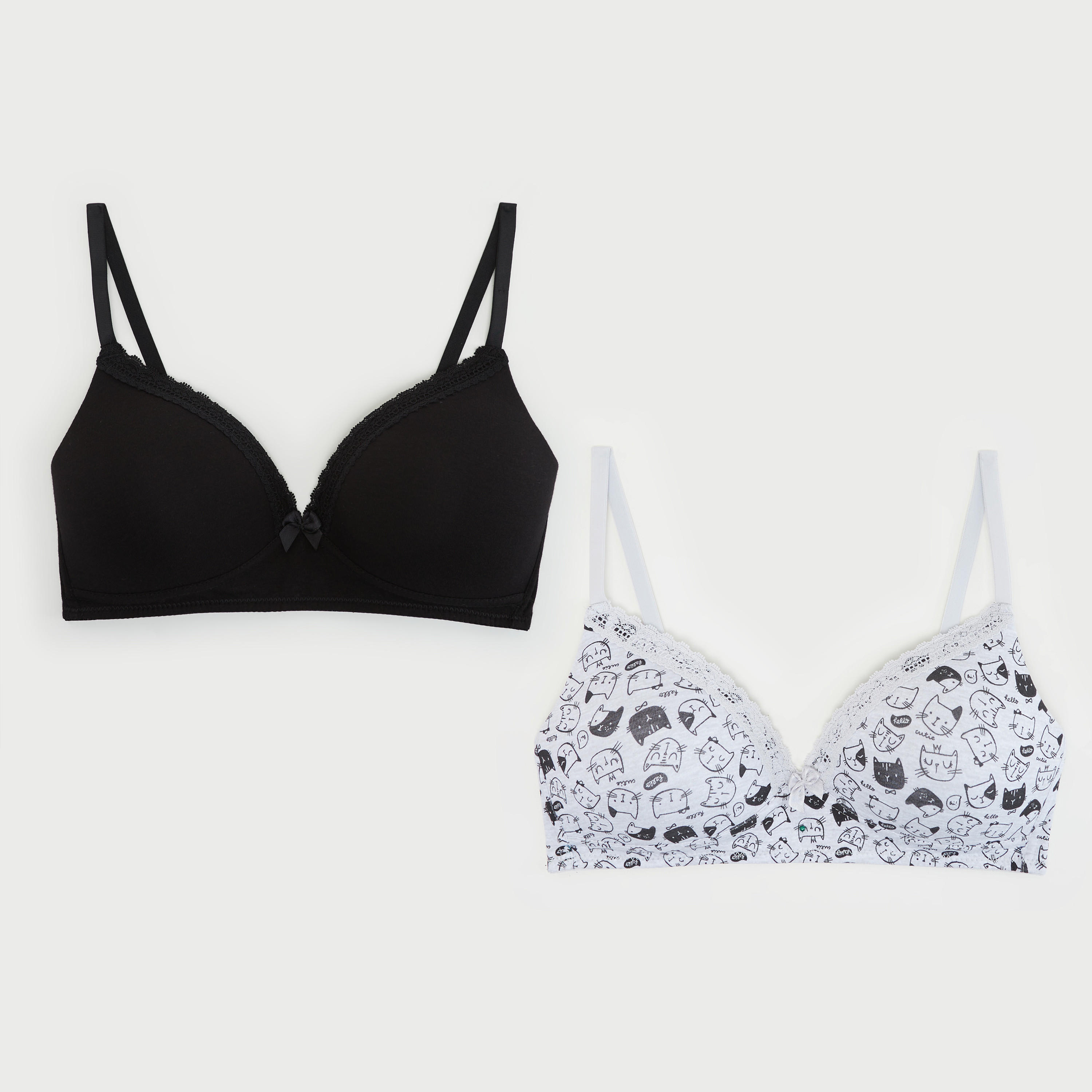 صدريّة تيشيرت مبطّنة ومتنوّعة - طقم من 2-women-clothing-lingerie-bras-image-9