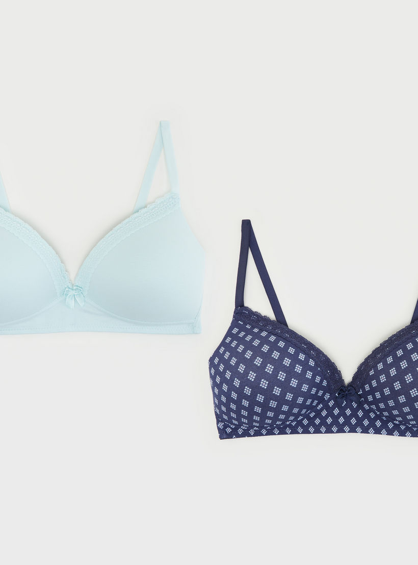 صدريّة تيشيرت مبطّنة ومتنوّعة - طقم من 2-women-clothing-lingerie-bras-image-9
