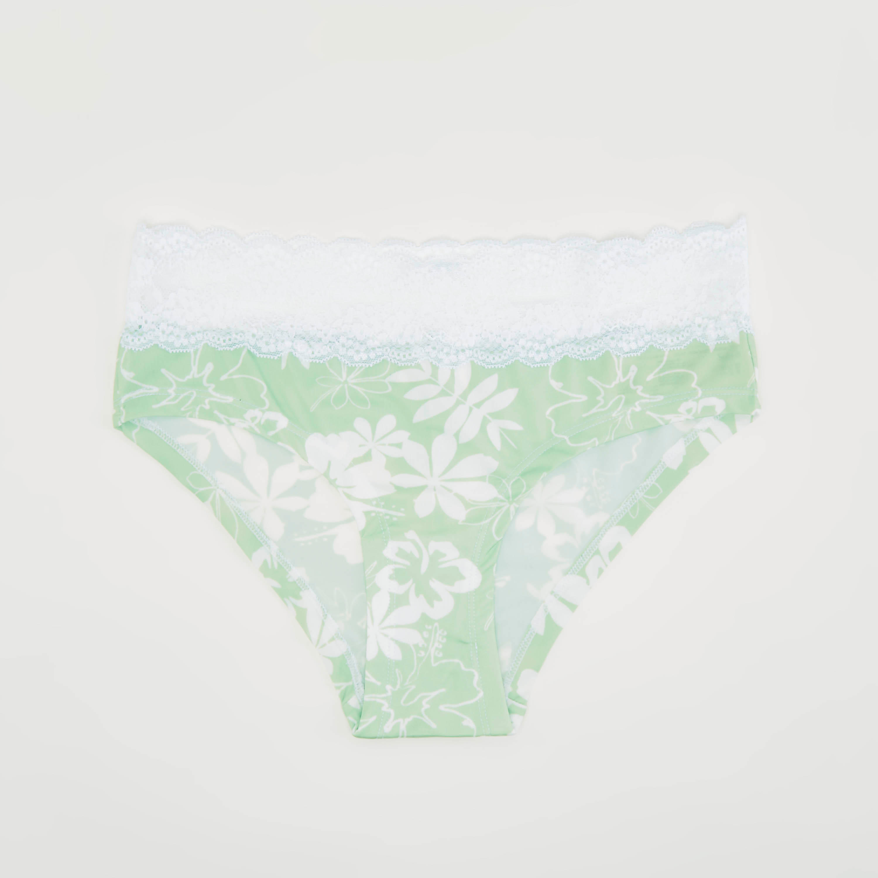 سراويل بيكيني بتفاصيل دانتيل وطبعات زهرية-women-clothing-lingerie-panties-image-1