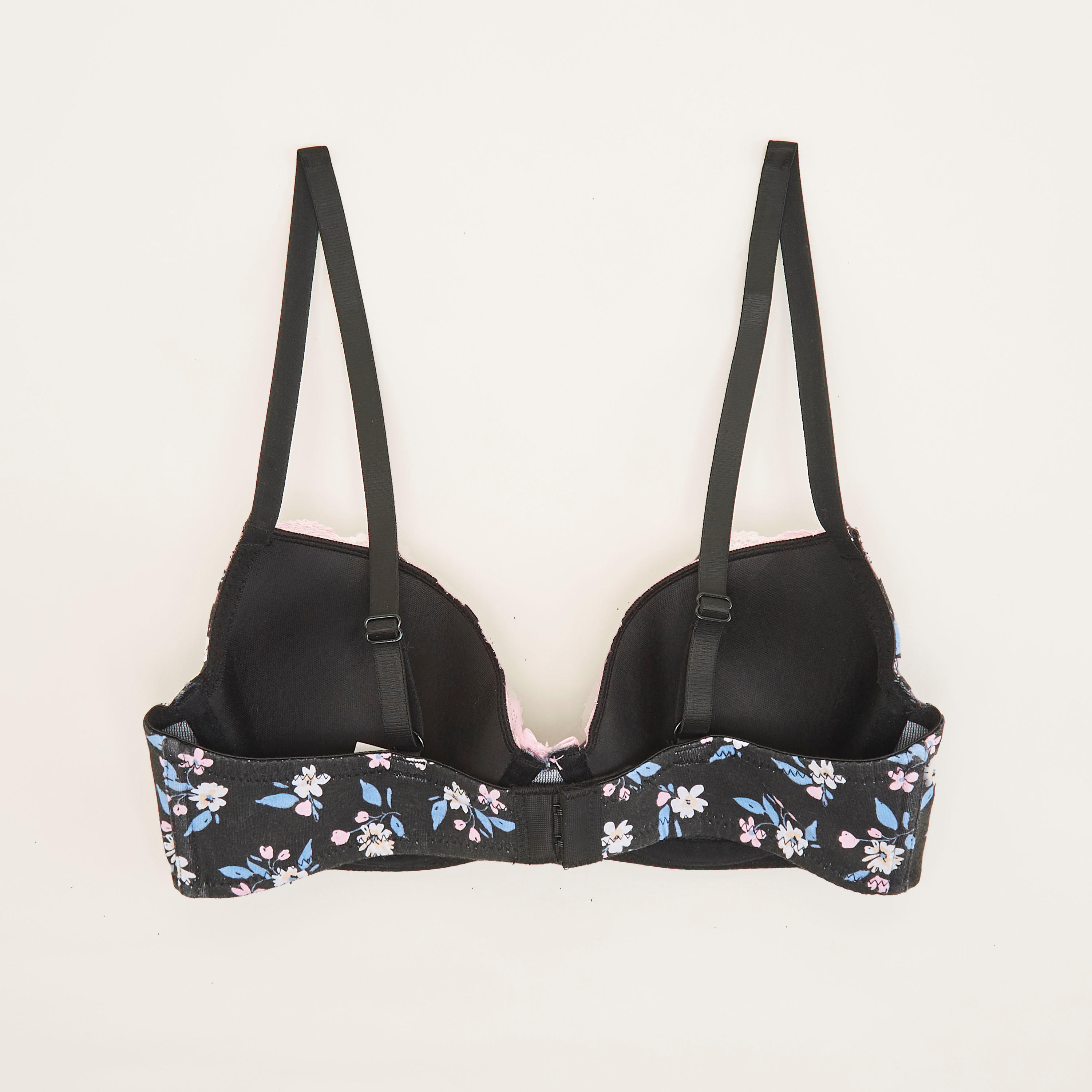صدرية بلانج مبطنة بسلك وطبعات أزهار وتفاصيل دانتيل-women-clothing-lingerie-bras-image-4