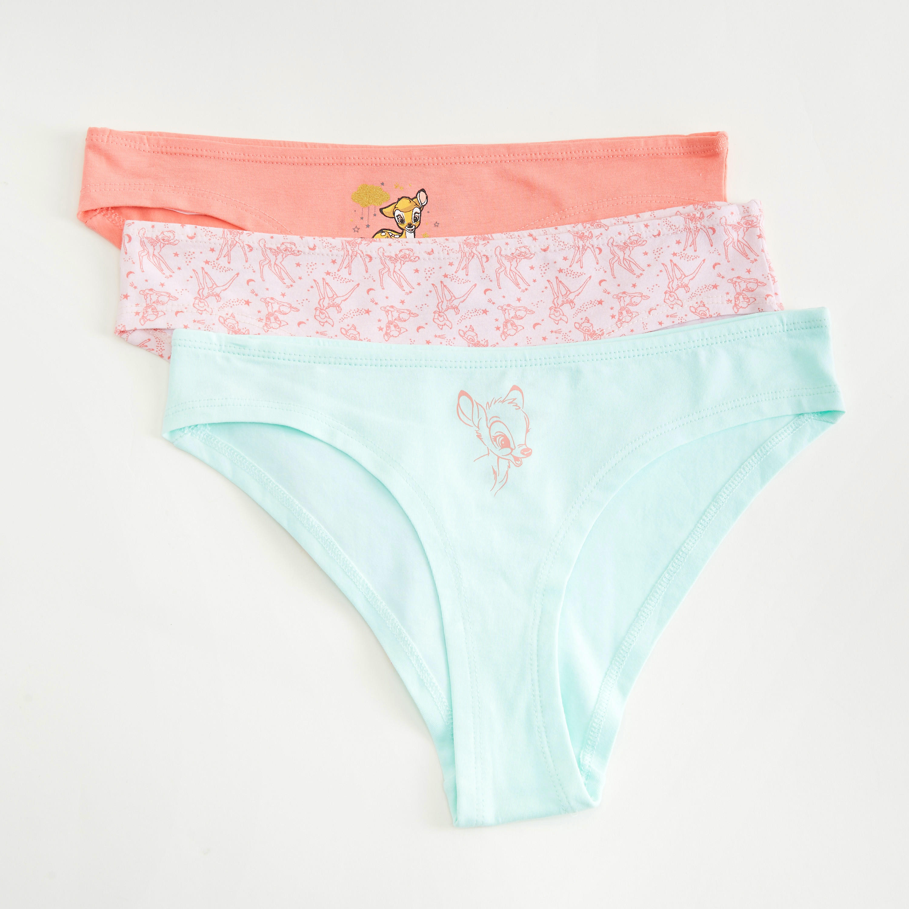 سراويل بكيني بطبعات بامبي - طقم من 3 قطع-women-clothing-lingerie-panties-image-1