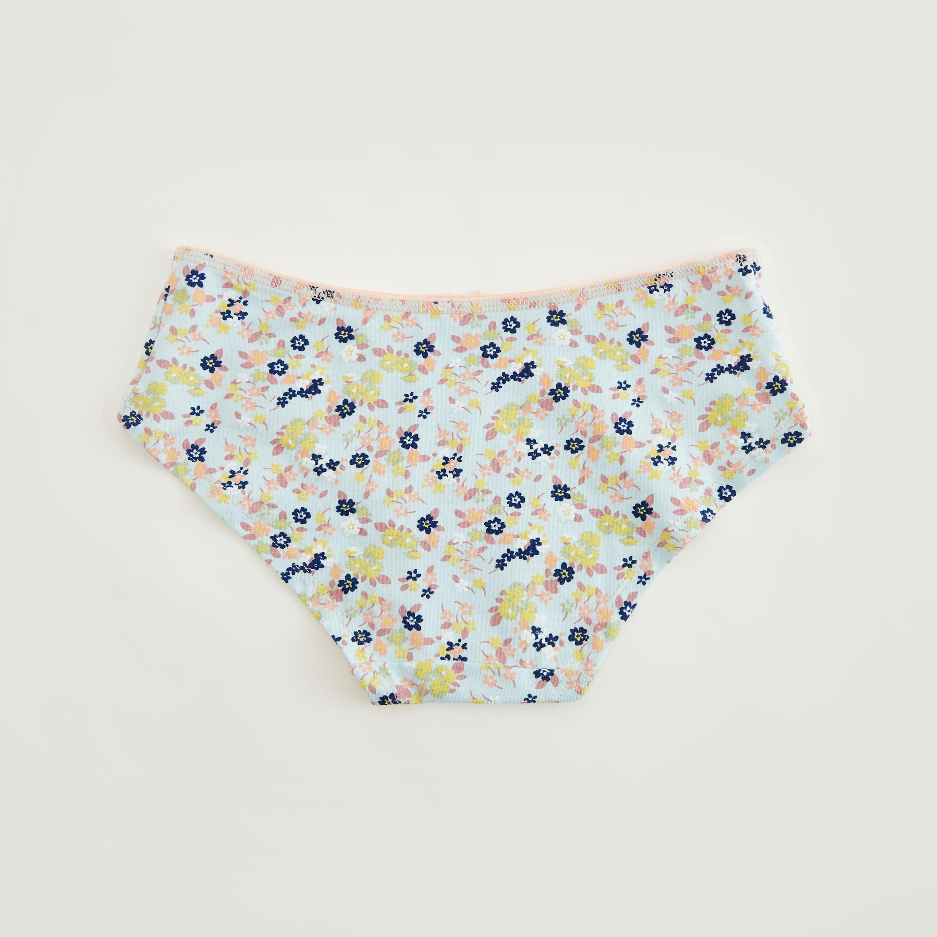 Set of 5 - Printed Boyshort Briefs with Bow Accent-women-clothing-lingerie-panties-image-4