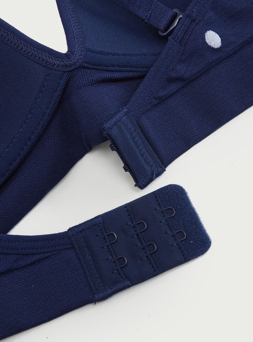 صدرية مبطنة متداخلة ومنقّطة بأحزمة قابلة للتعديل-women-clothing-lingerie-bras-image-1