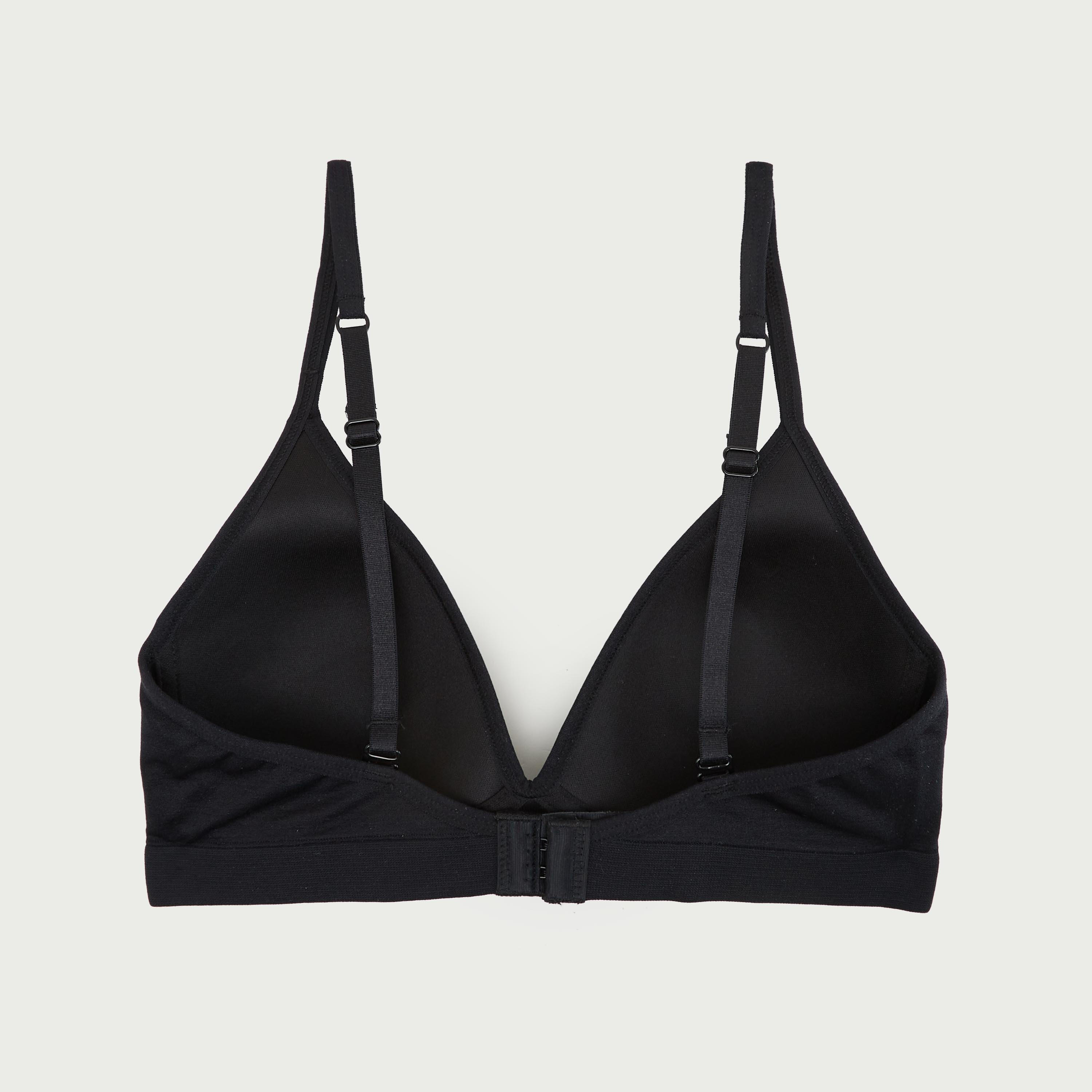 صدريّة مبطّنة سادة متداخلة مع أحزمة قابلة للتعديل-women-clothing-lingerie-bras-image-2